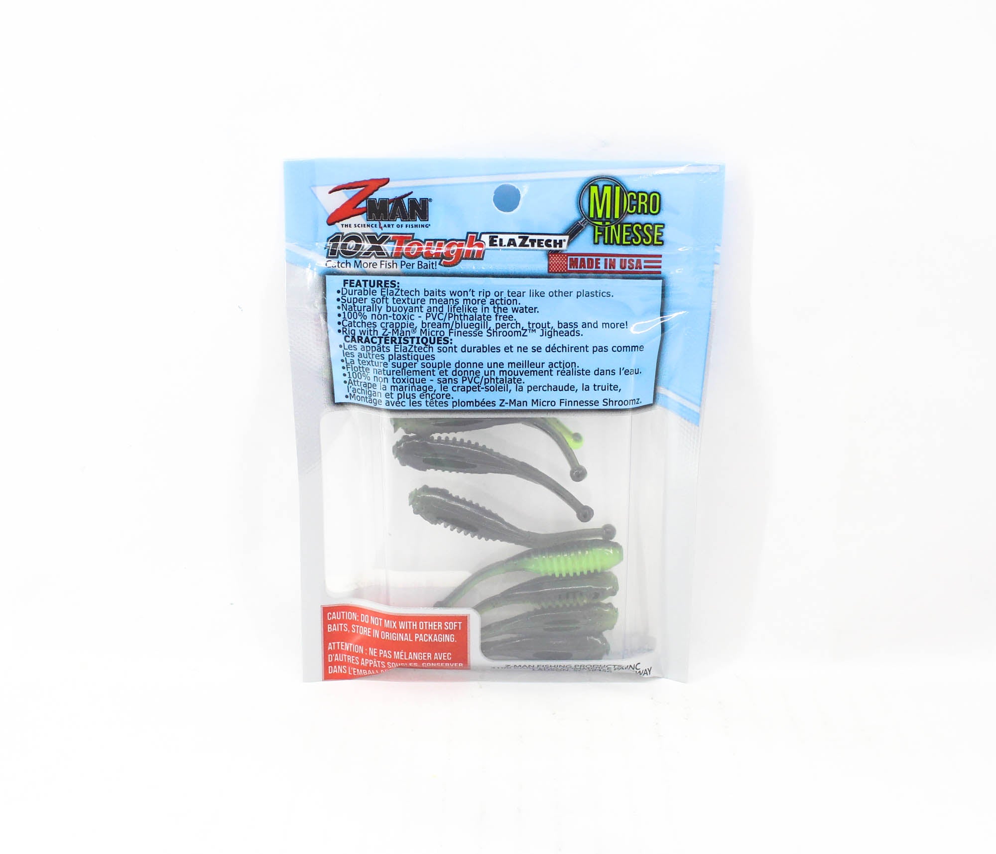 Zman Soft Lure Baby BallerZ 2 Inch 8/Pack Bumblebee (6643)