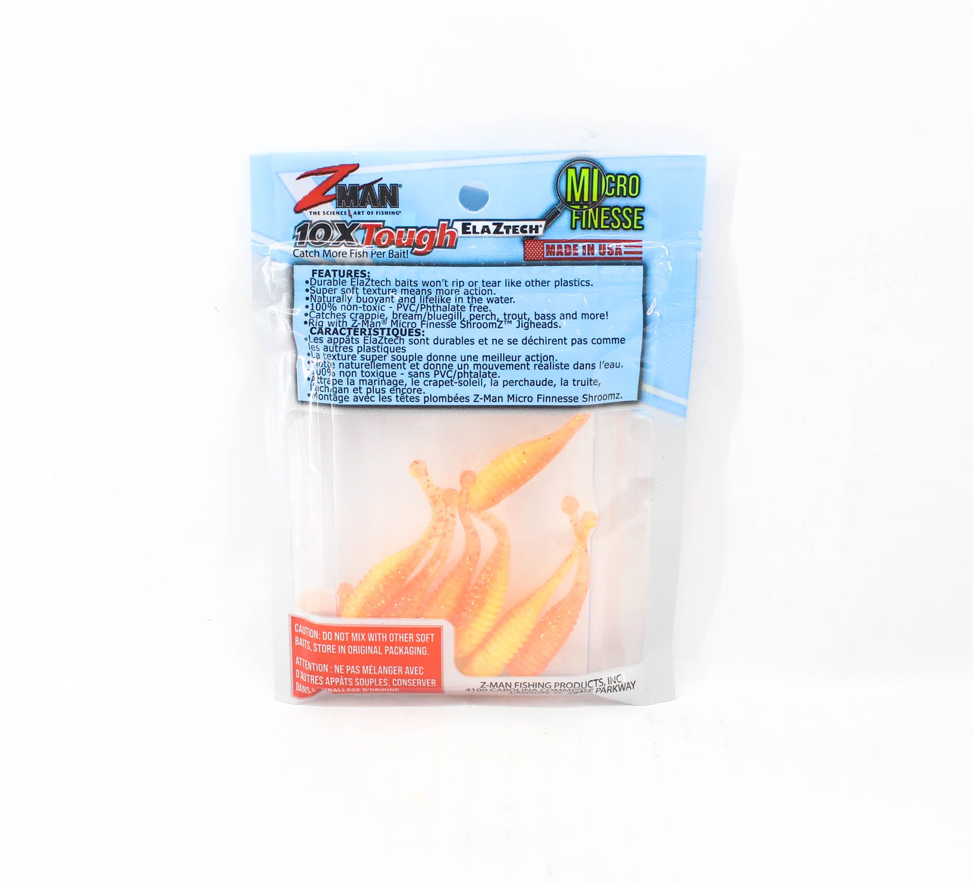 Zman Soft Lure Baby BallerZ 2 Inch 8/Pack Firetreuse (6650)