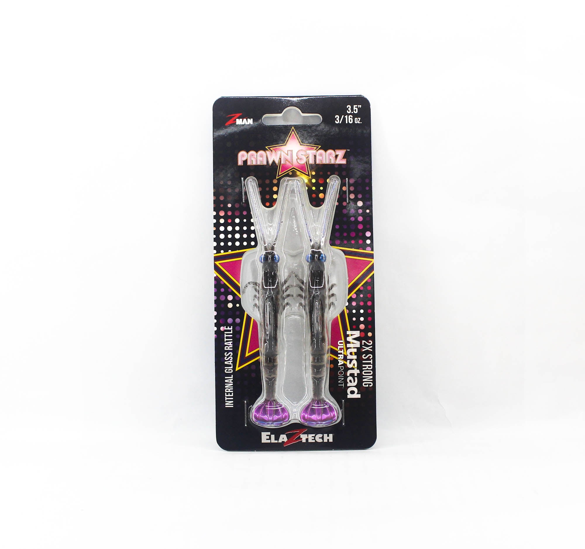 Zman Soft Lure PrawnstarZ 3.5 Inch 2/Pack Natural Shrimp (9040)