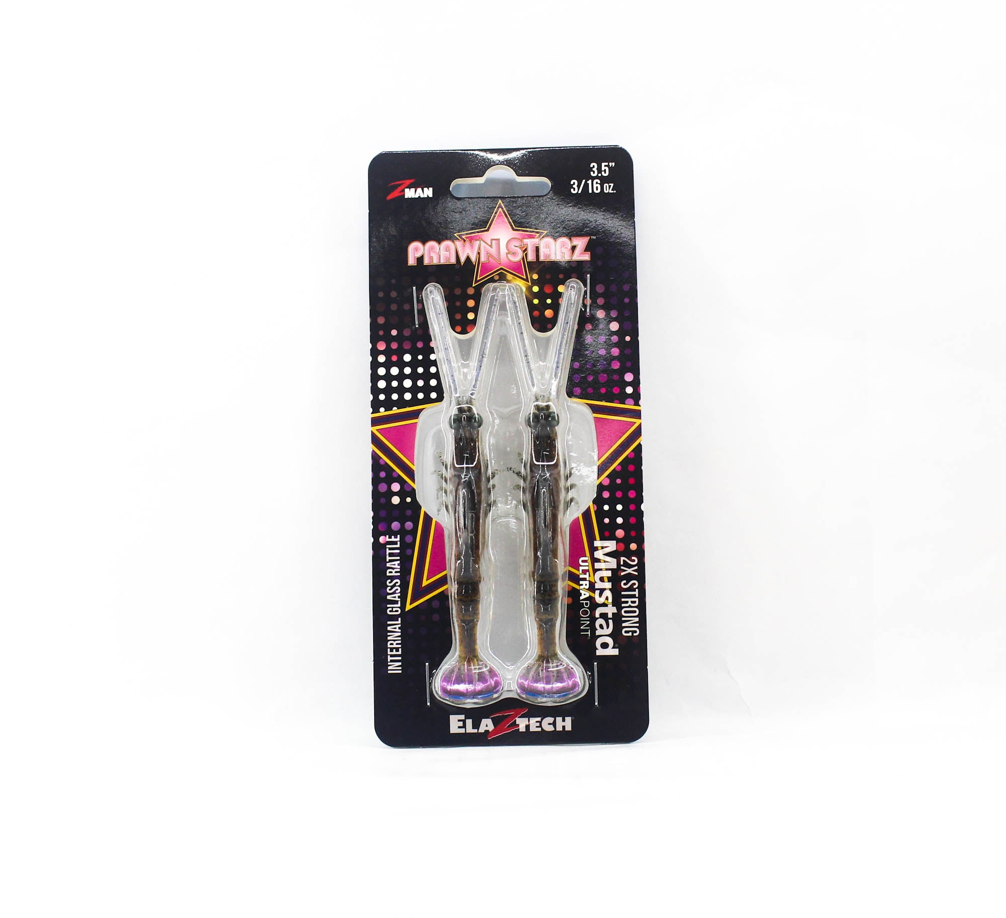 Zman Soft Lure PrawnstarZ 3.5 Inch 2/Pack Brown Shrimp (9057)