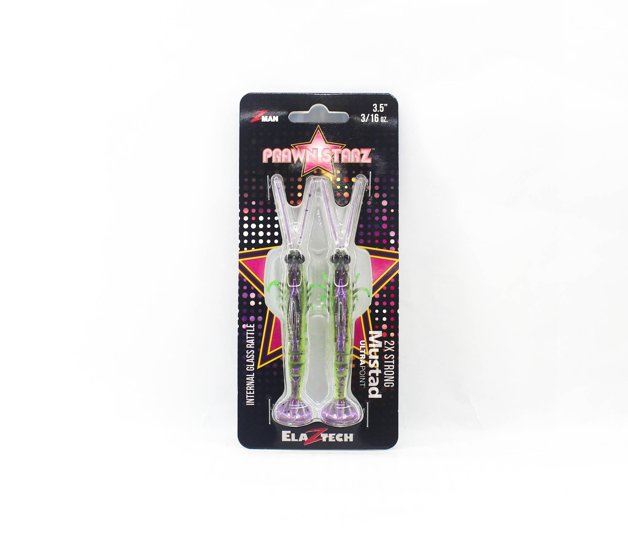 Zman Soft Lure PrawnstarZ 3.5 Inch 2/Pack Purple Death (9149)