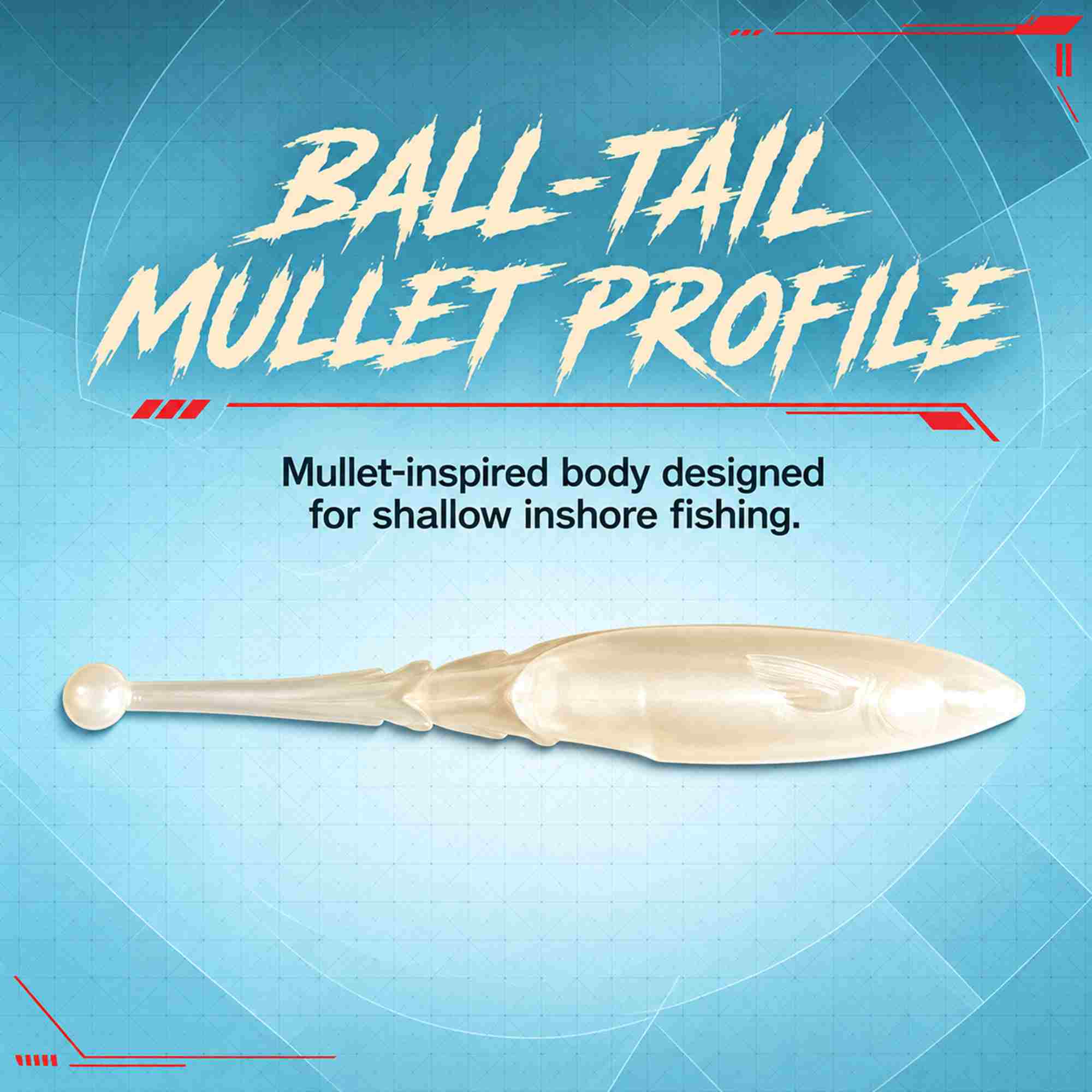 Zman Soft Lure Big BallerZ 5 Inch 4/Pack Plum Chart Tail (9576)