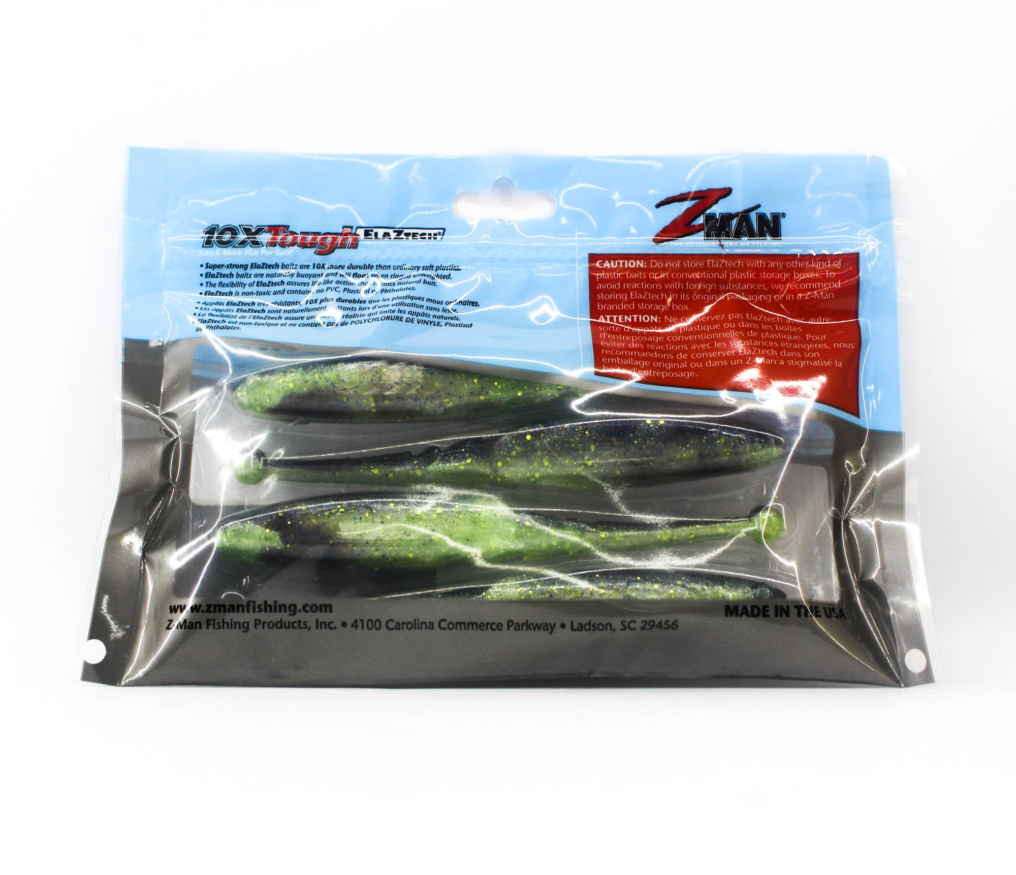 Zman Soft Lure Big BallerZ 5 Inch 4/Pack Bayou Tiger (9675)