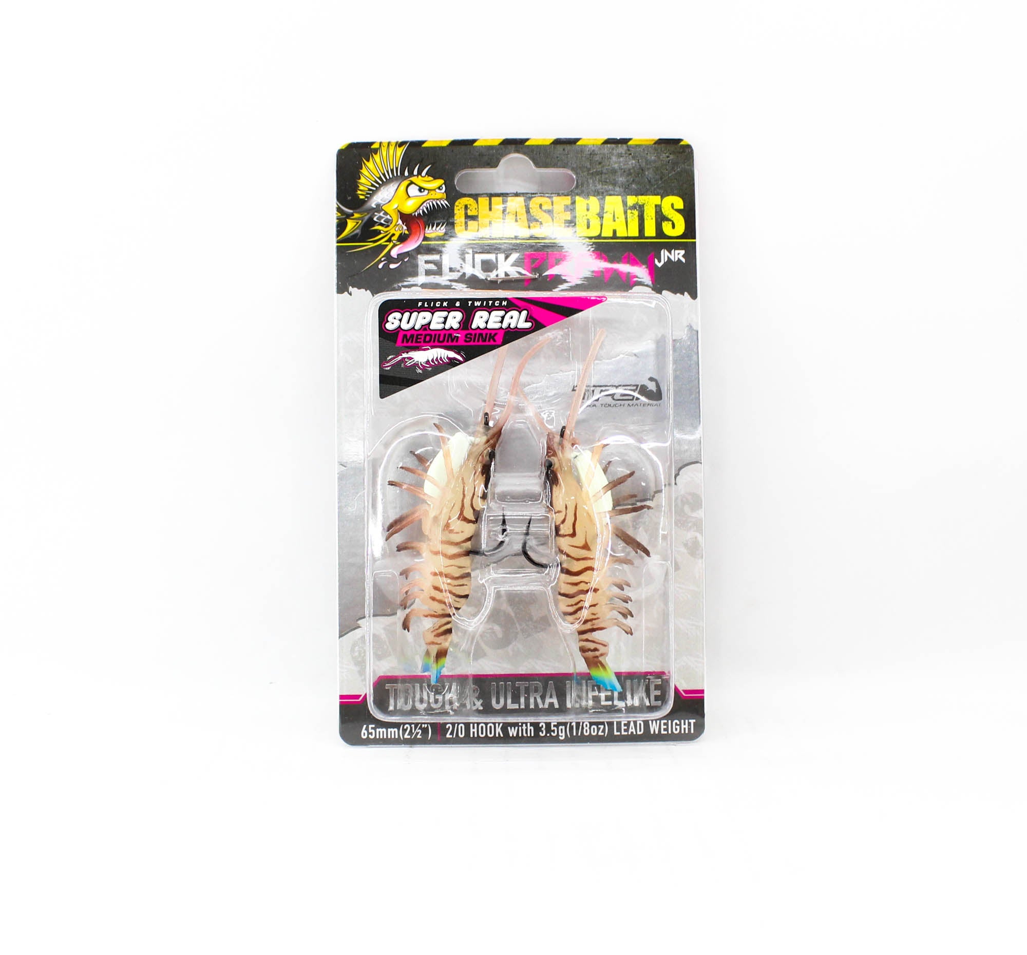 Chasebaits Flick Prawn 65 mm 3.5 grams Sinking Lure 2/pack 02 (0015)