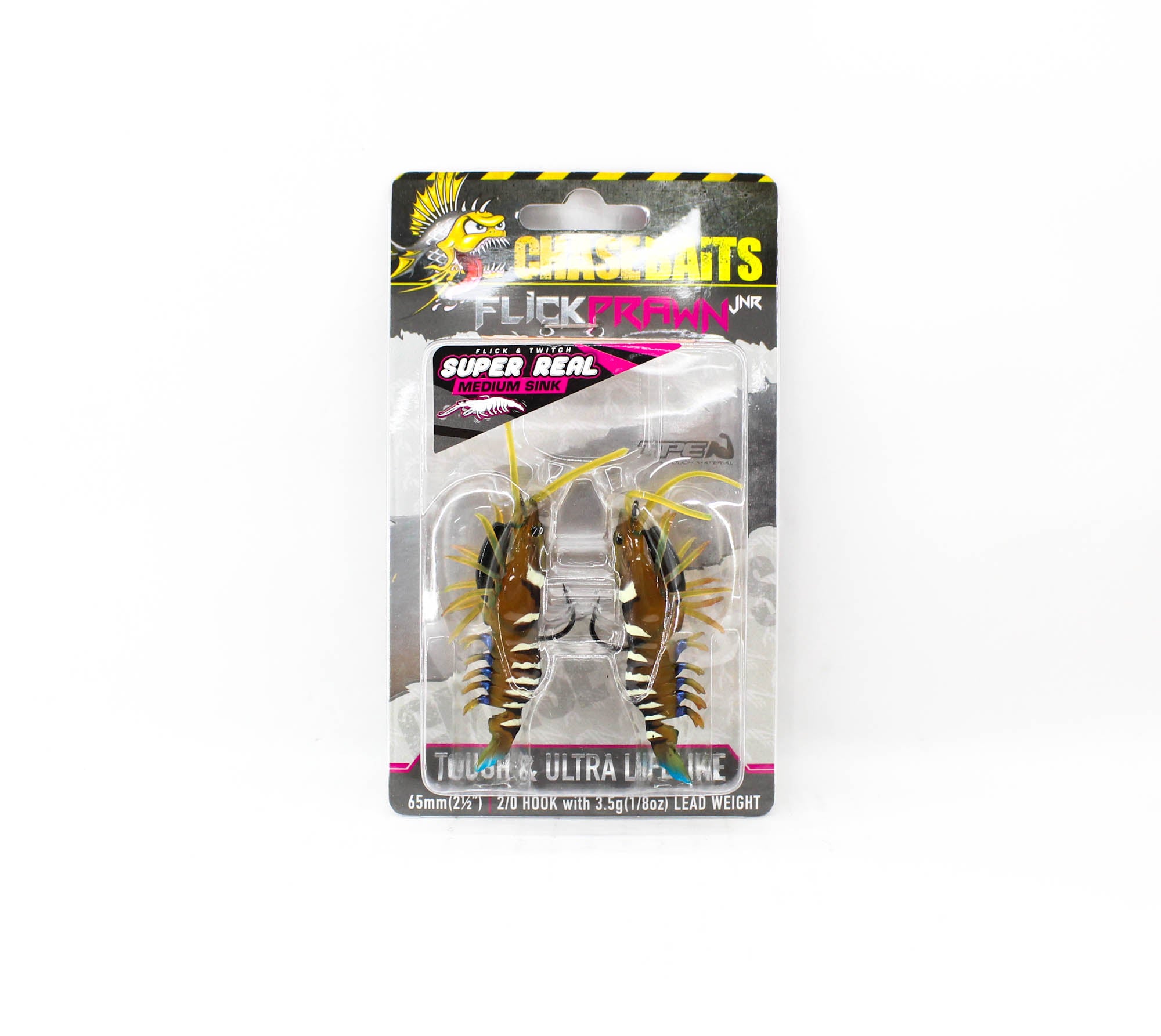 Chasebaits Flick Prawn 65 mm 3.5 grams Sinking Lure 2/pack 04 (0039)