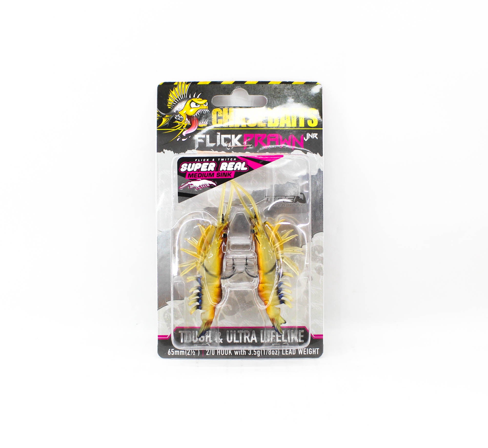 Chasebaits Flick Prawn 65 mm 3.5 grams Sinking Lure 2/pack 05 (0046)