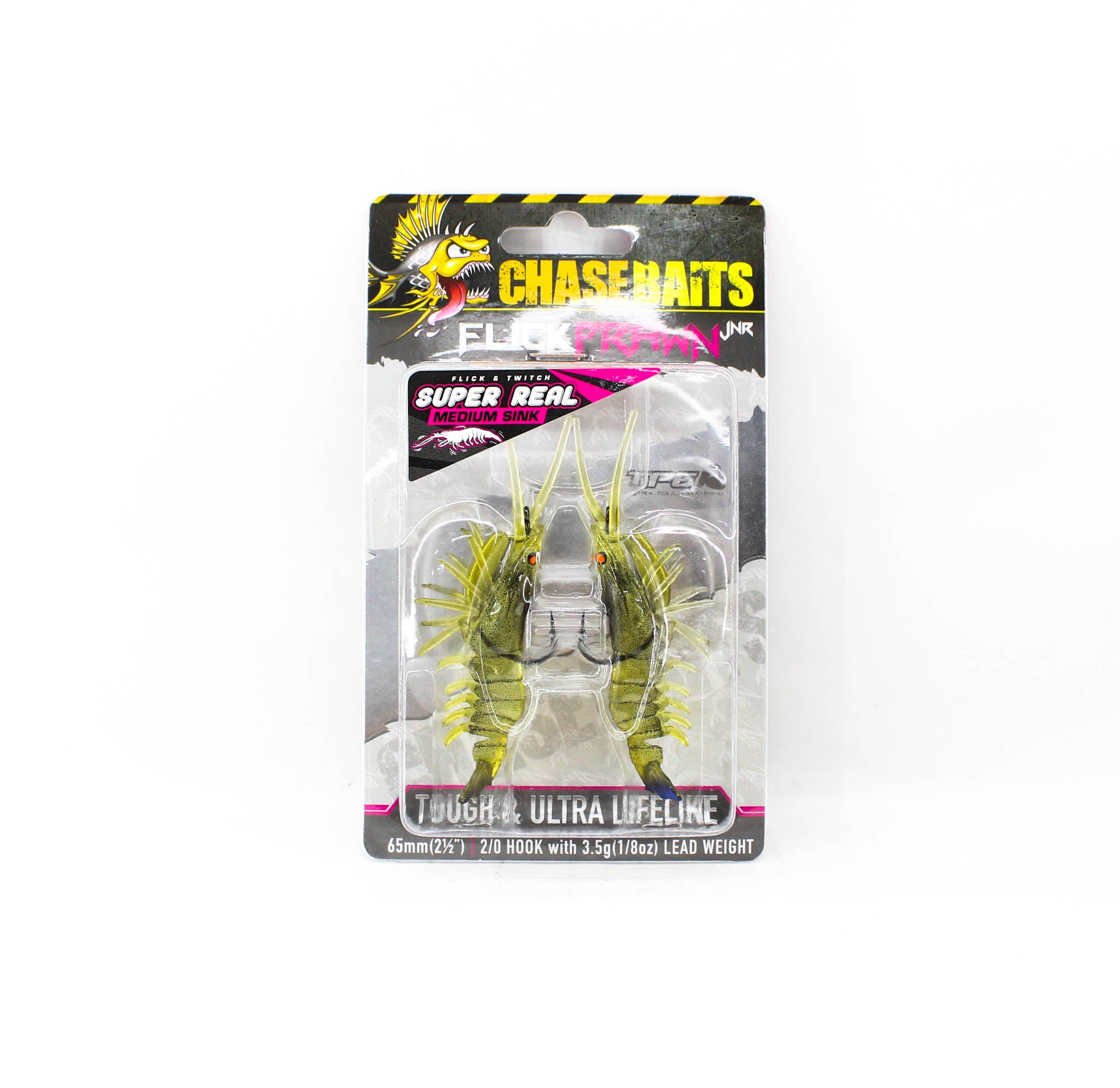 Chasebaits Flick Prawn 65 mm 3.5 grams Sinking Lure 2/pack 07 (0060)