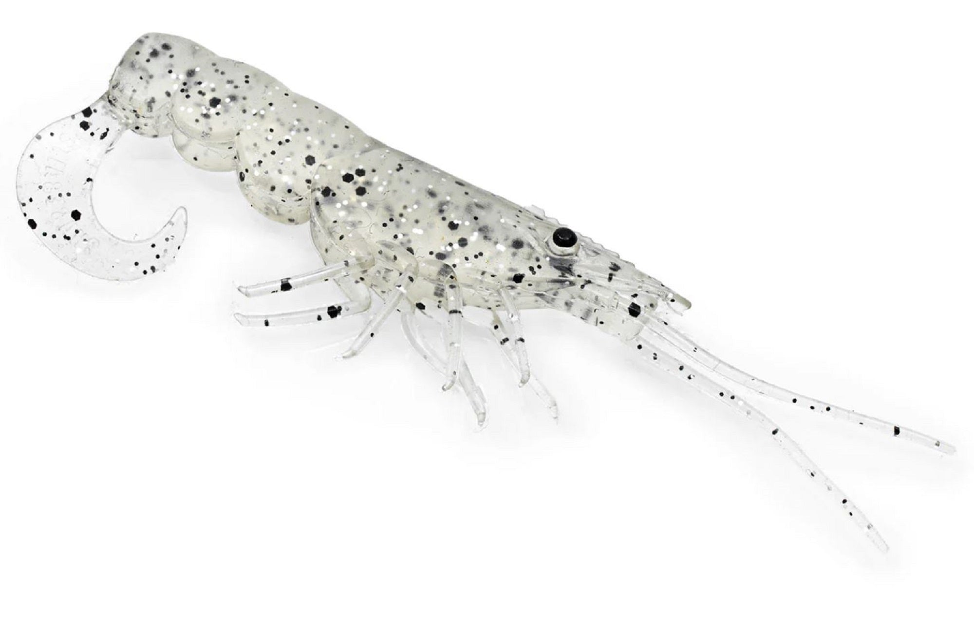 Chasebaits Curly Prawn 60 mm Sinking Lure 6/Pack Jelly Prawn (4402)