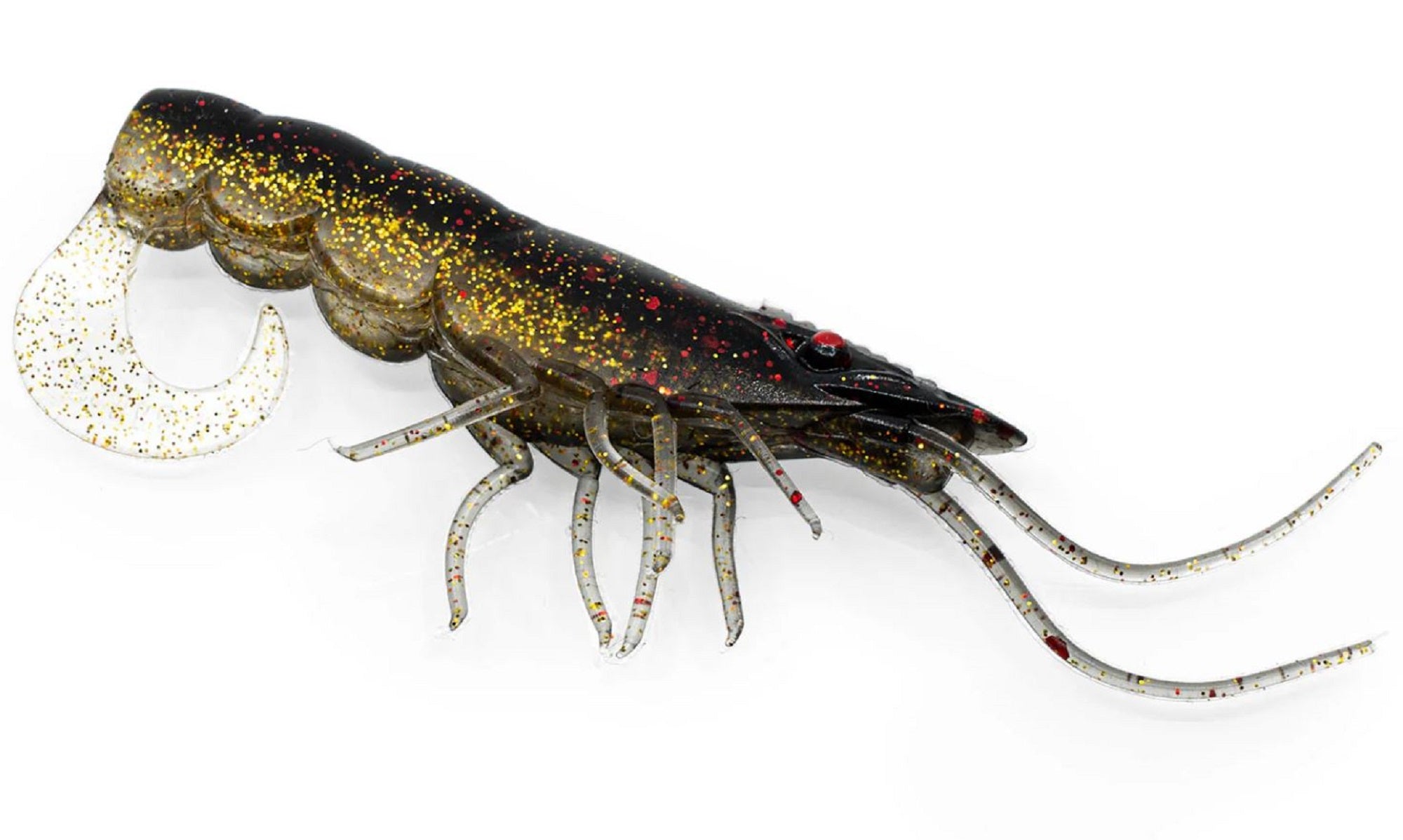 Chasebaits Curly Prawn 60 mm Sinking Lure 6/Pack Blood Gold (4419)