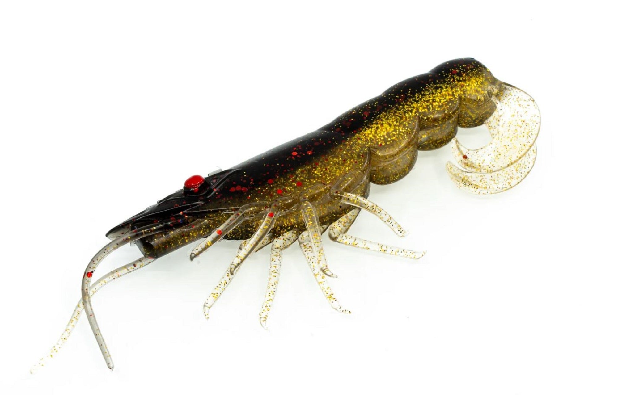 Chasebaits Curly Prawn 90 mm Sinking Lure 4/Pack Blood Gold (4495)