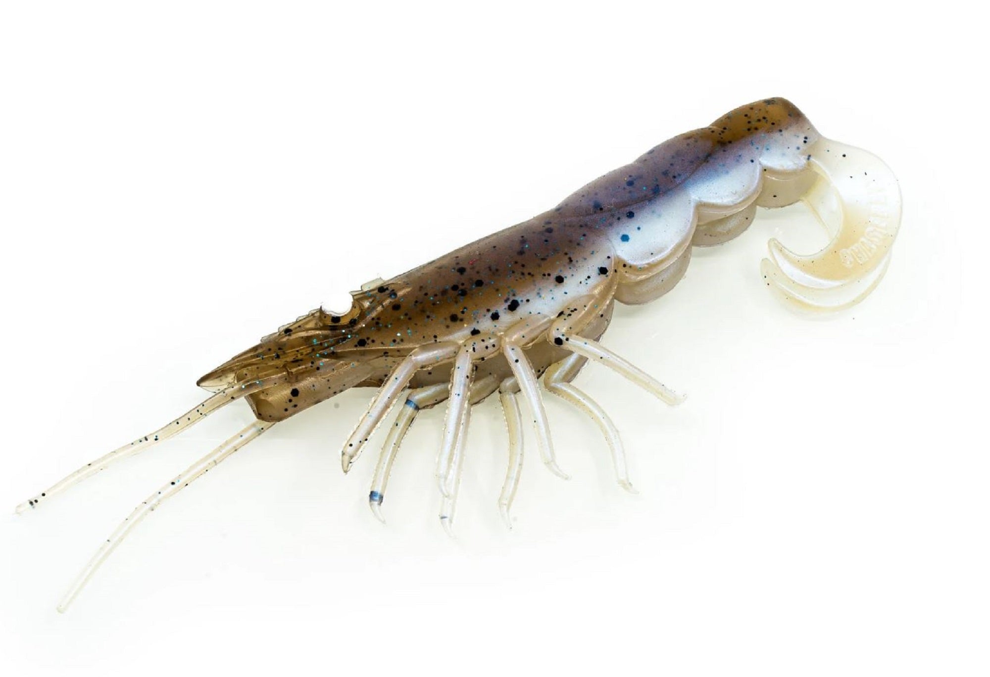 Chasebaits Curly Prawn 90 mm Sinking Lure 4/Pack Pearl Prawn (4518)
