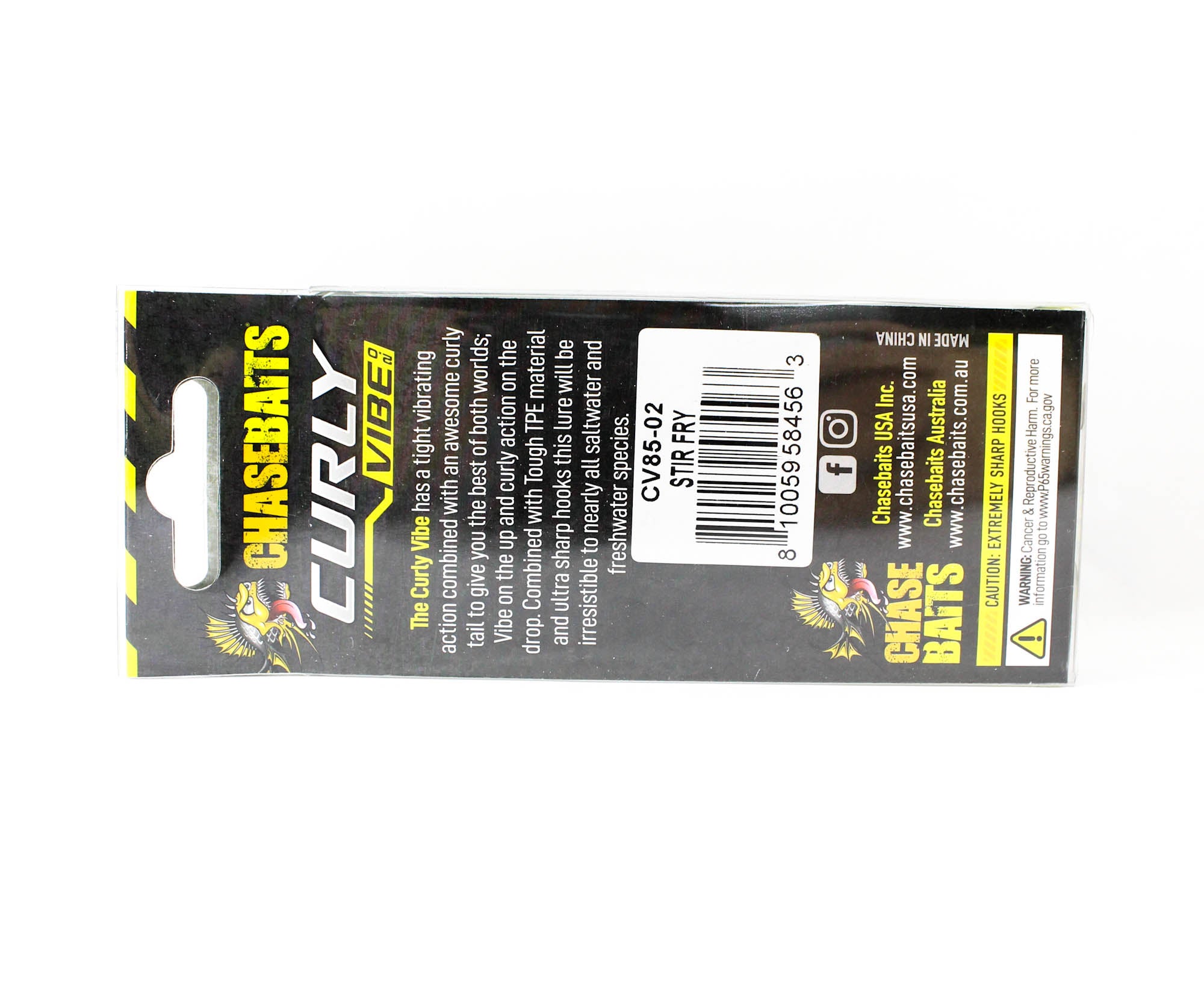 Chasebaits Curly Vibe 85 mm 13 grams Sinking Lure 02 (4563)