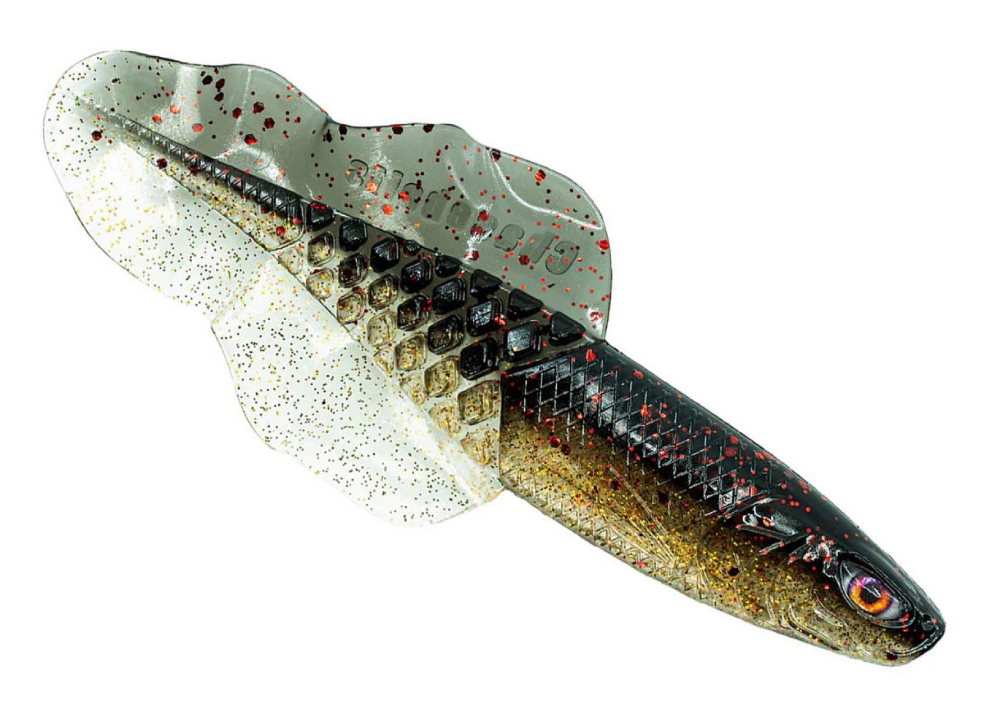 Chasebaits Flacid Shad 3inch Soft Lure 7/Pack Blood Gold (4655)