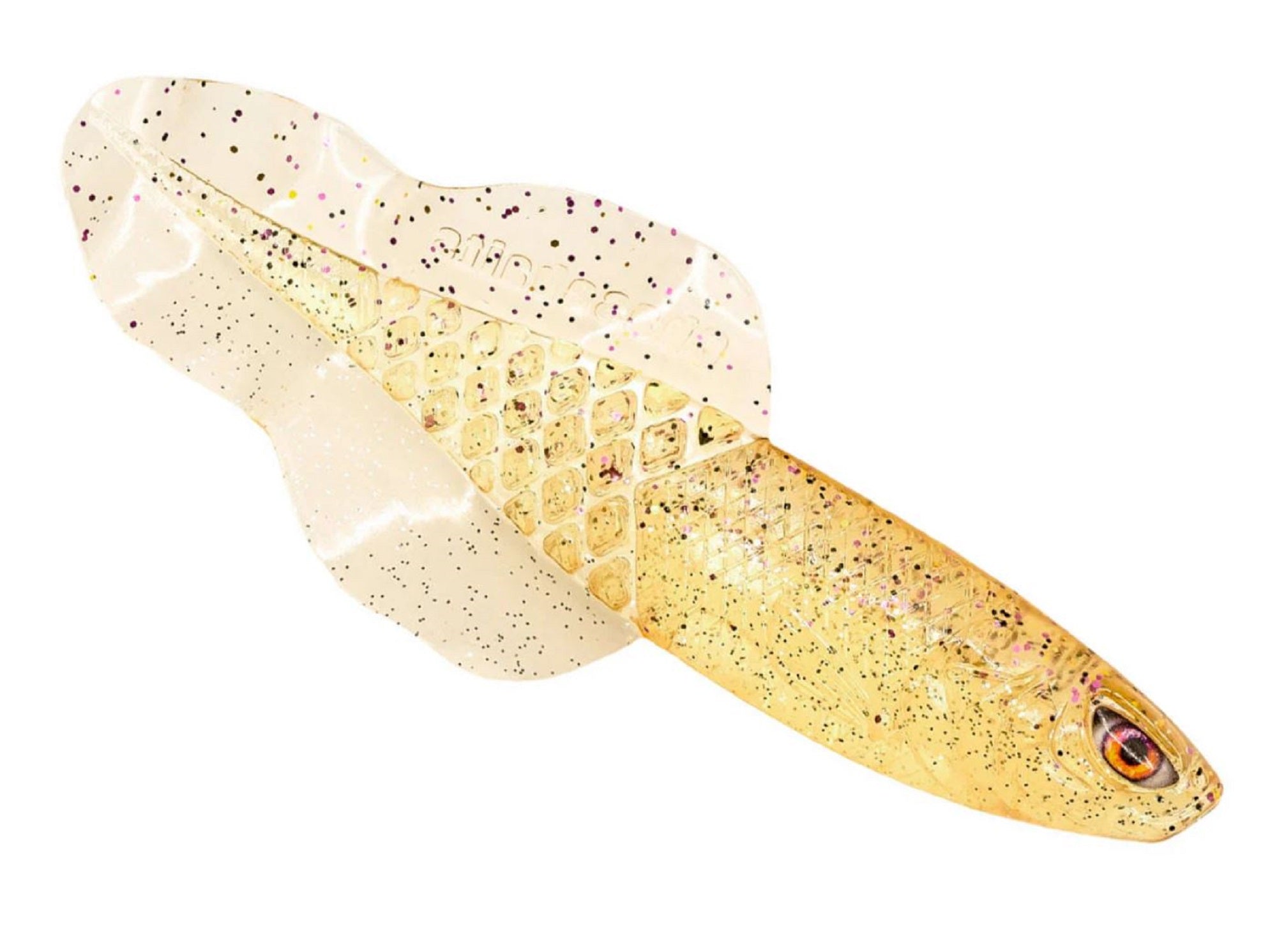 Chasebaits Flacid Shad 3inch Soft Lure 7/Pack Gold Shiner (4716)