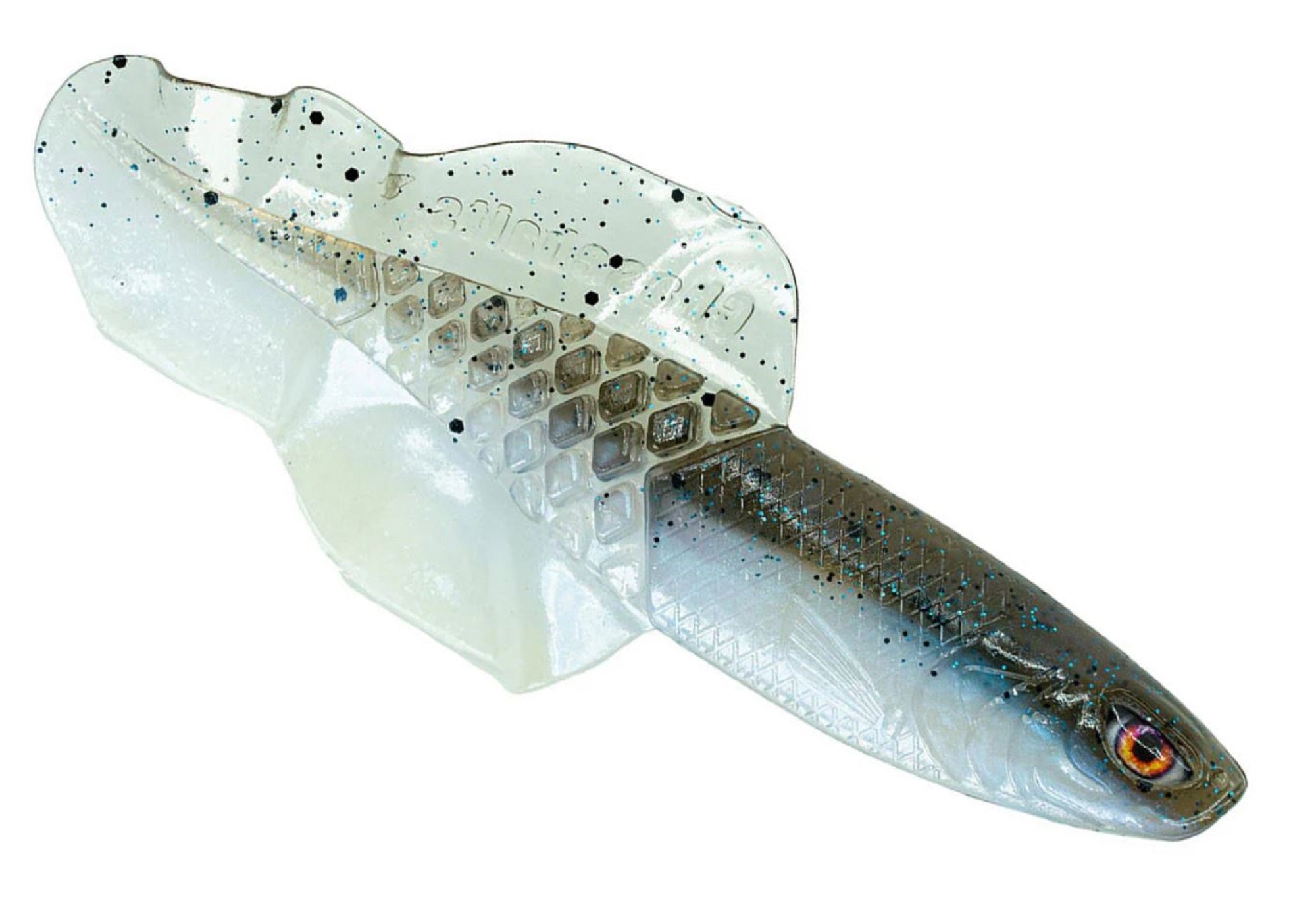 Chasebaits Flacid Shad 3inch Soft Lure 7/Pack Pearl Minnow (4723)