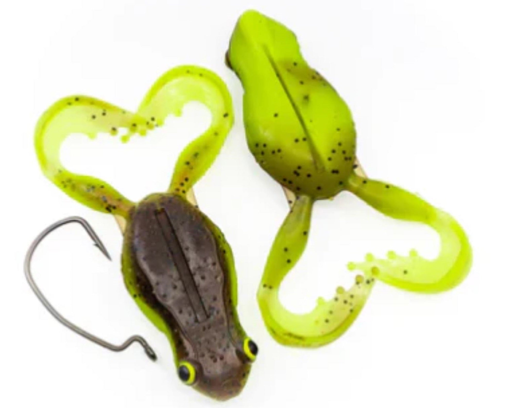 Chasebaits Flexi Frog 40 mm Floating Lure 4/Pack Green Pumpkin Chart (4730)