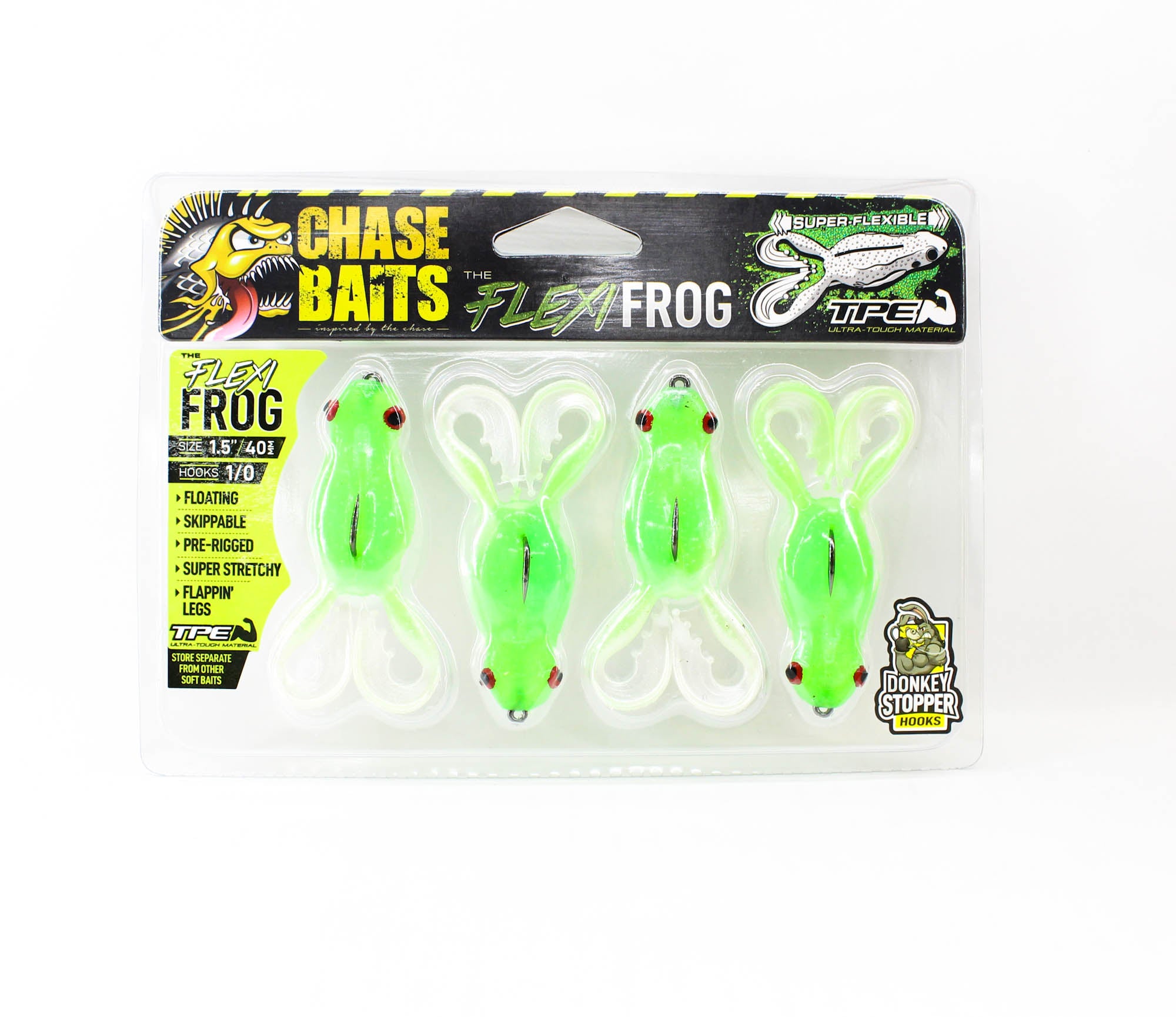 Chasebaits Flexi Frog 40 mm Floating Lure 4/Pack 06 (4785)
