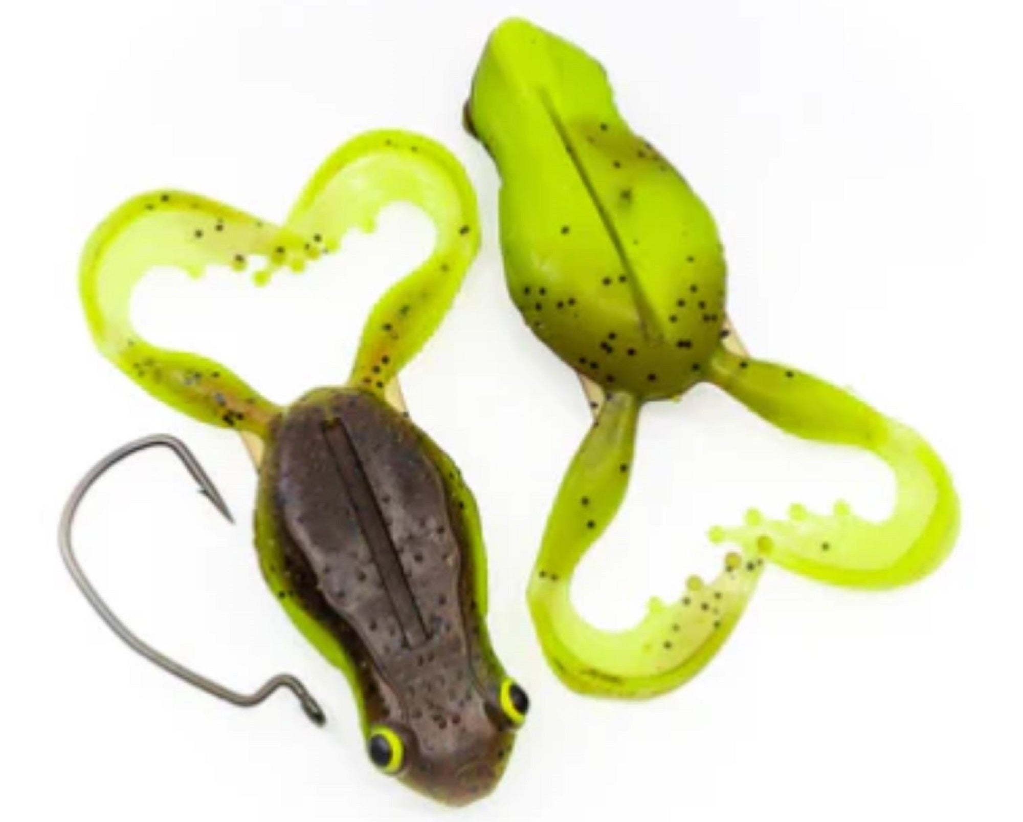 Chasebaits Flexi Frog 65 mm Floating Lure 3/Pack Green Pumpkin Chart (4815)