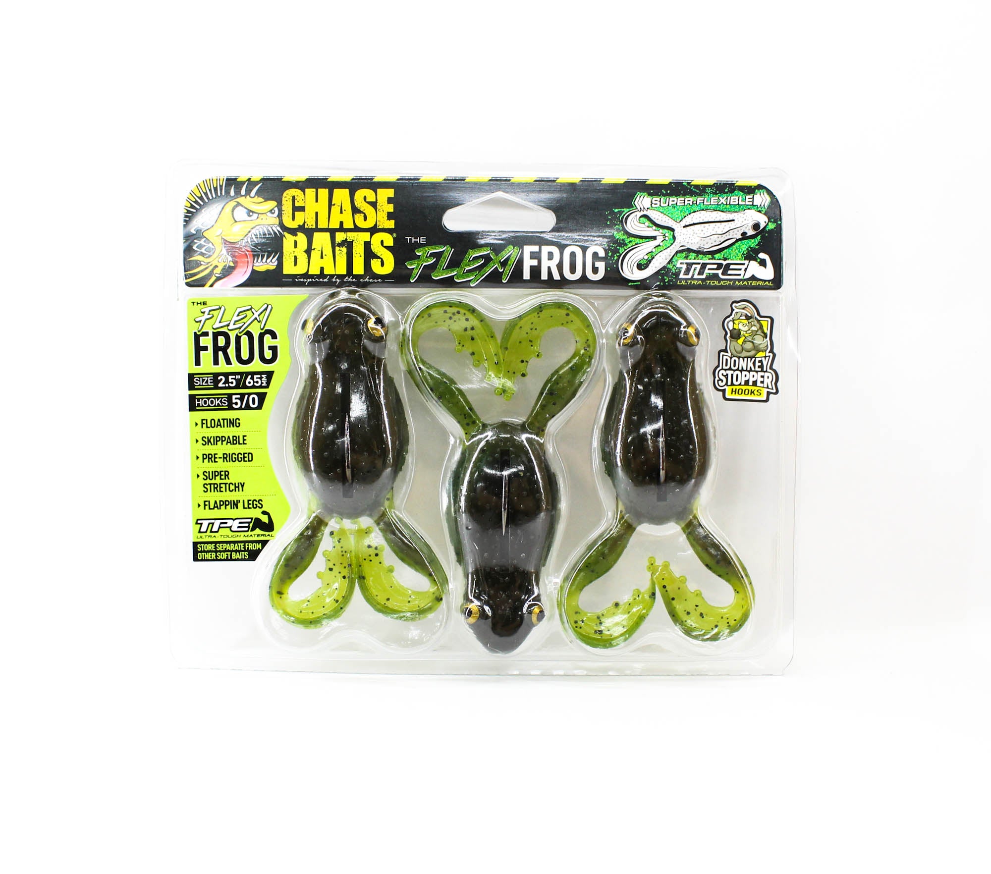 Chasebaits Flexi Frog 65 mm Floating Lure 3/Pack 05 (4853)