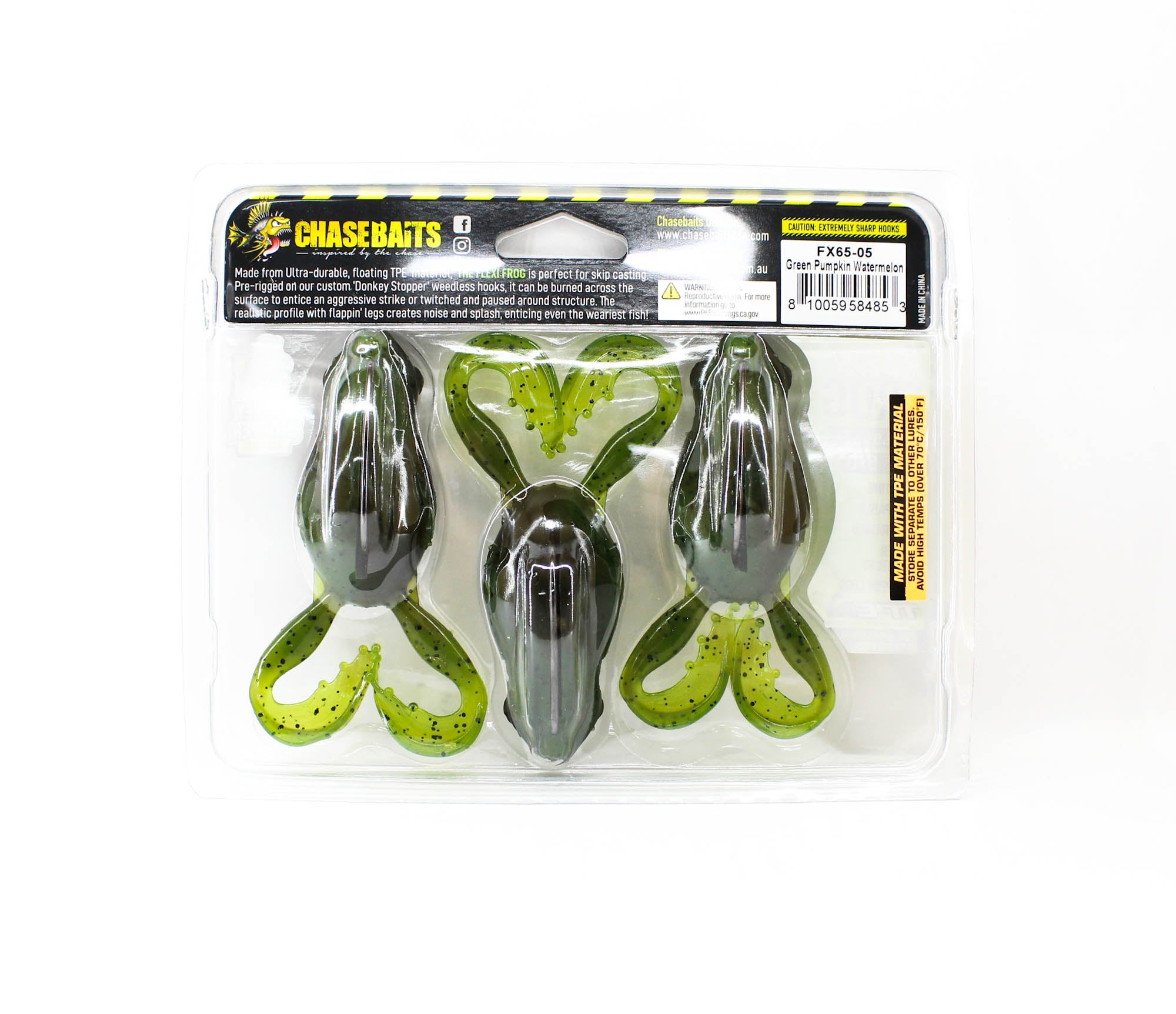 Chasebaits Flexi Frog 65 mm Floating Lure 3/Pack 05 (4853)