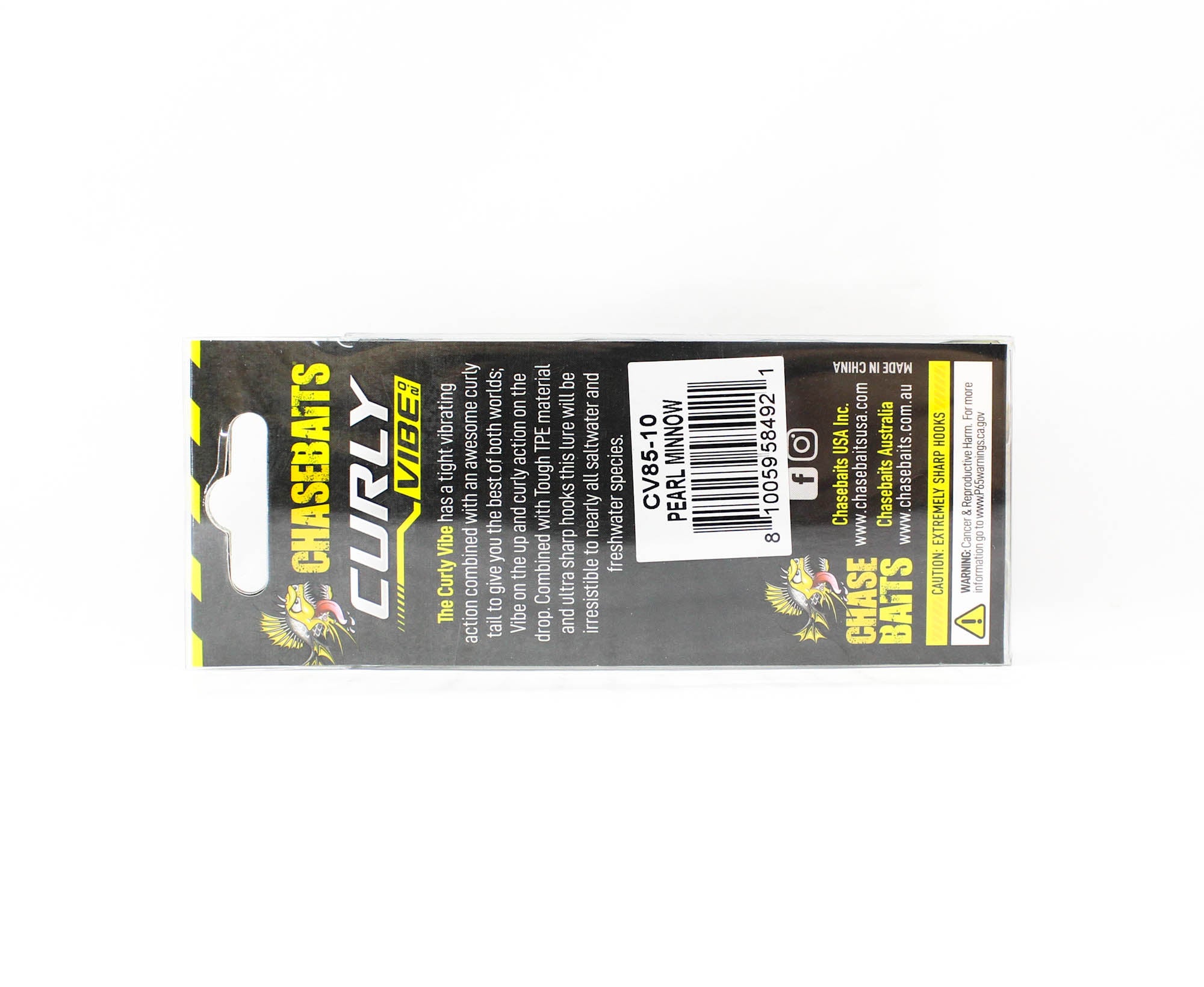 Chasebaits Curly Vibe 85 mm 13 grams Sinking Lure 10 (4921)