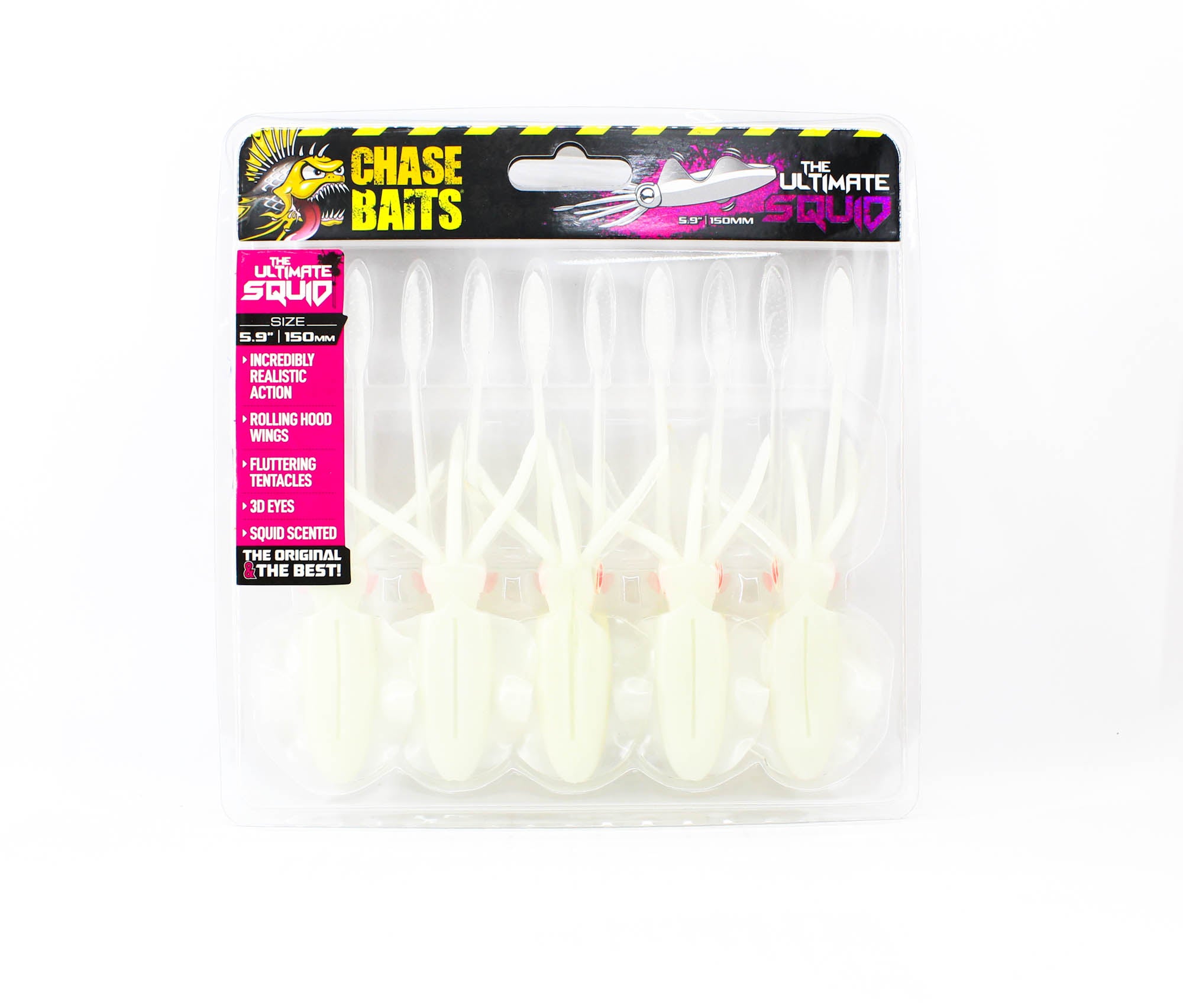 Chasebaits Ultimate Squid 150 mm Sinking Lure 5/pack 101 (5225)