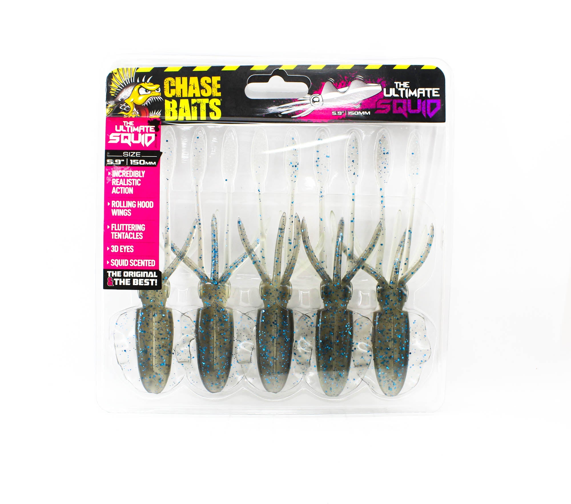 Chasebaits Ultimate Squid 150 mm Sinking Lure 5/pack 102 (5232)