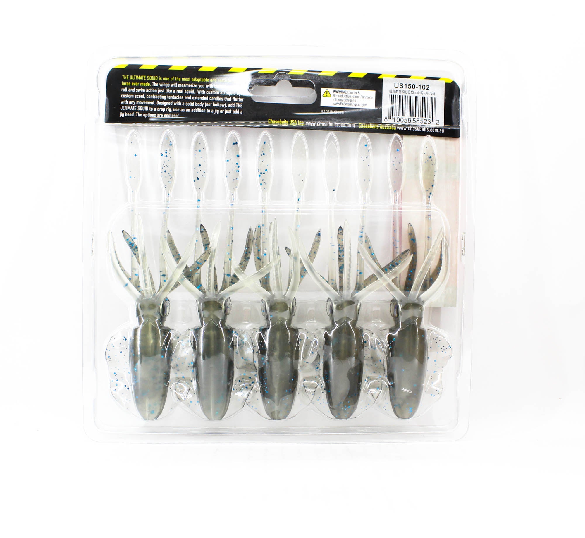 Chasebaits Ultimate Squid 150 mm Sinking Lure 5/pack 102 (5232)