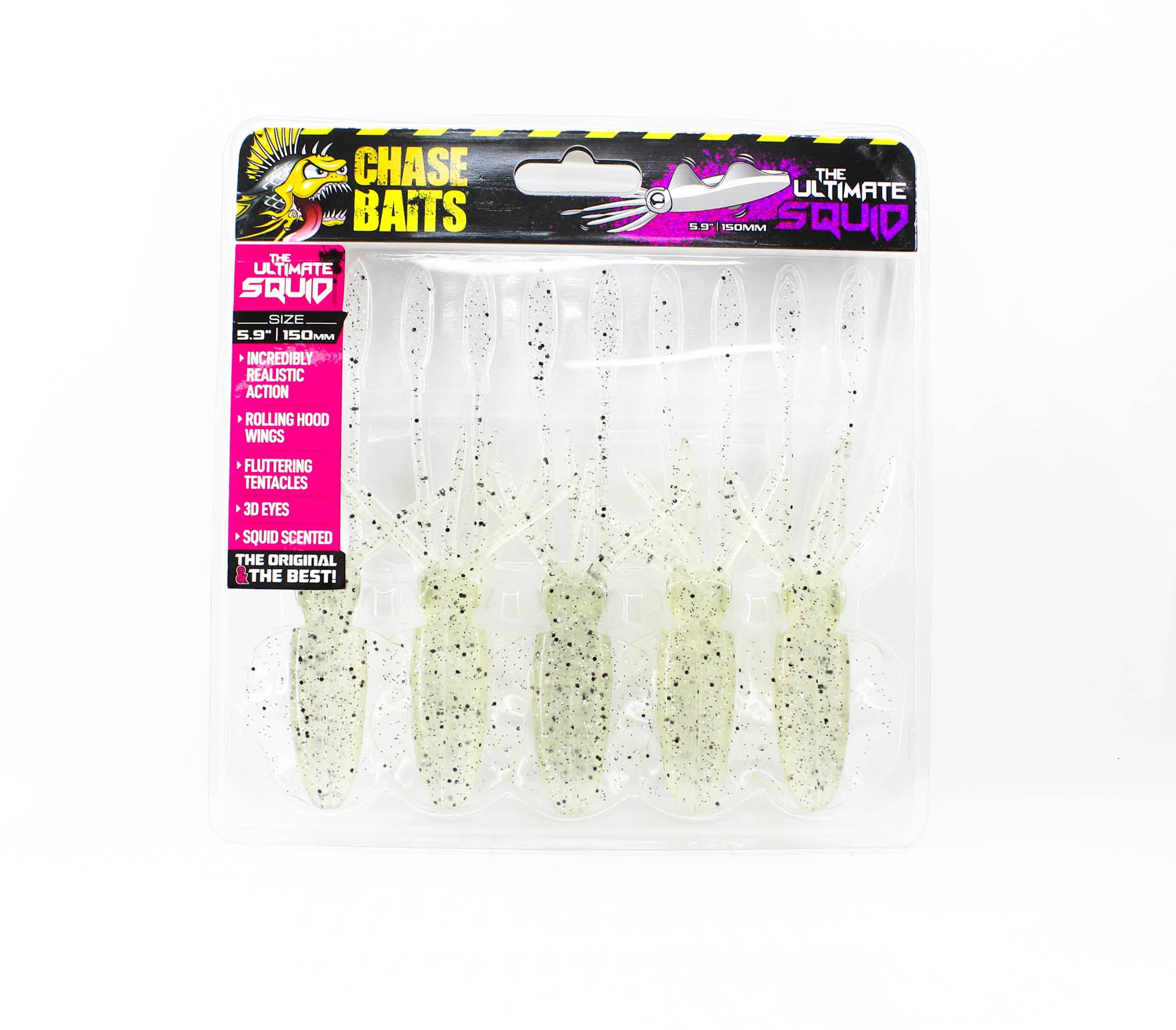 Chasebaits Ultimate Squid 150 mm Sinking Lure 5/pack 104 (5256)