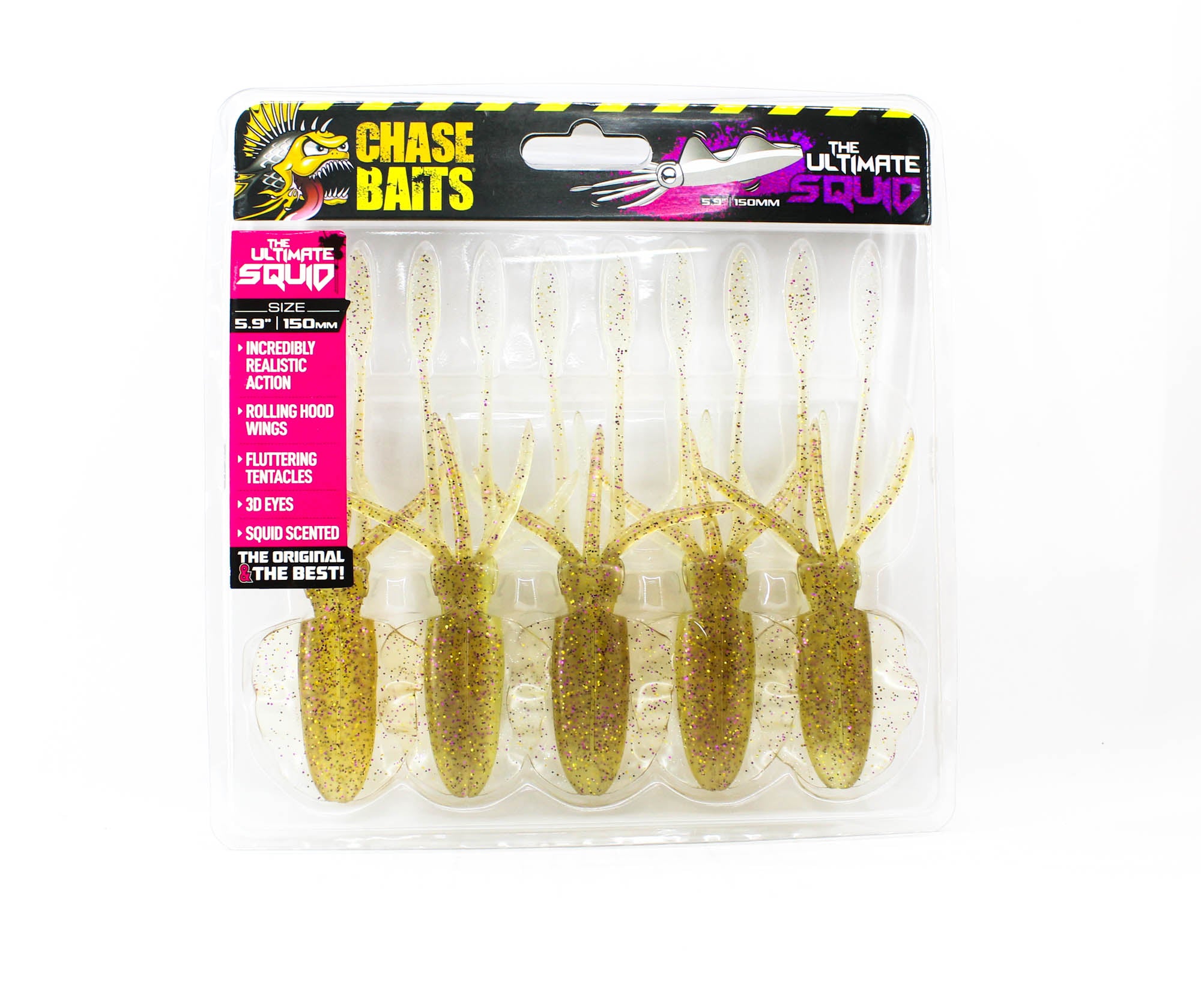 Chasebaits Ultimate Squid 150 mm Sinking Lure 5/pack 105 (5263)