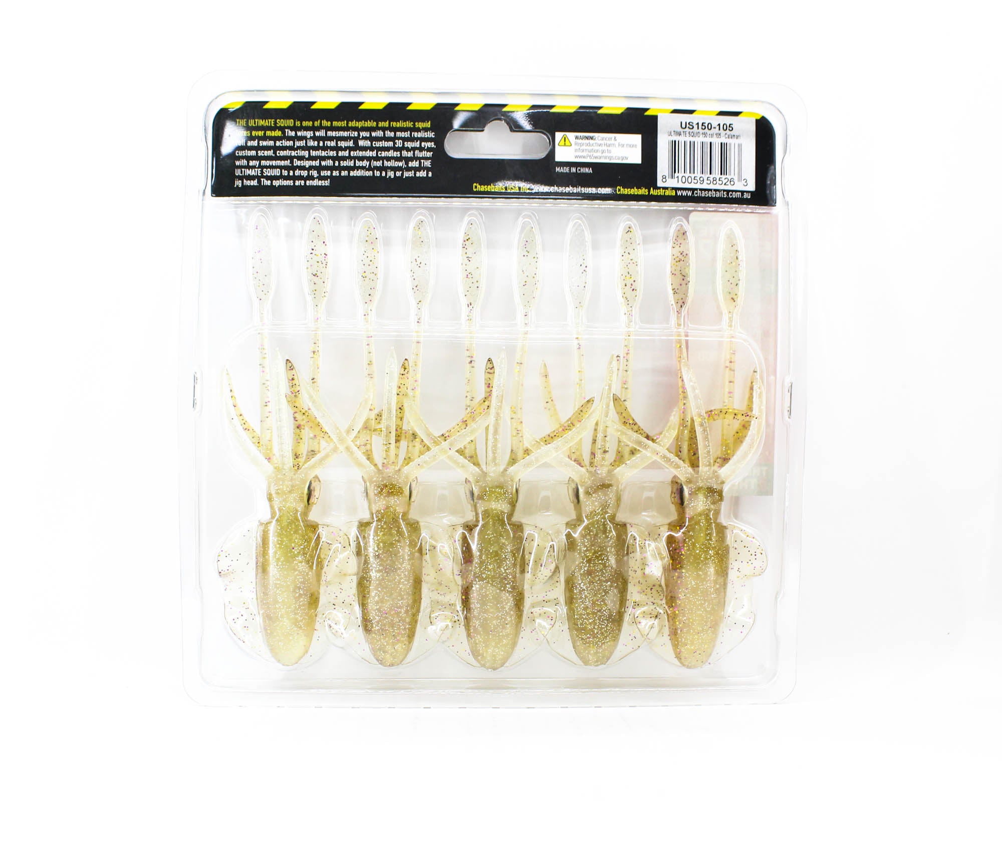 Chasebaits Ultimate Squid 150 mm Sinking Lure 5/pack 105 (5263)