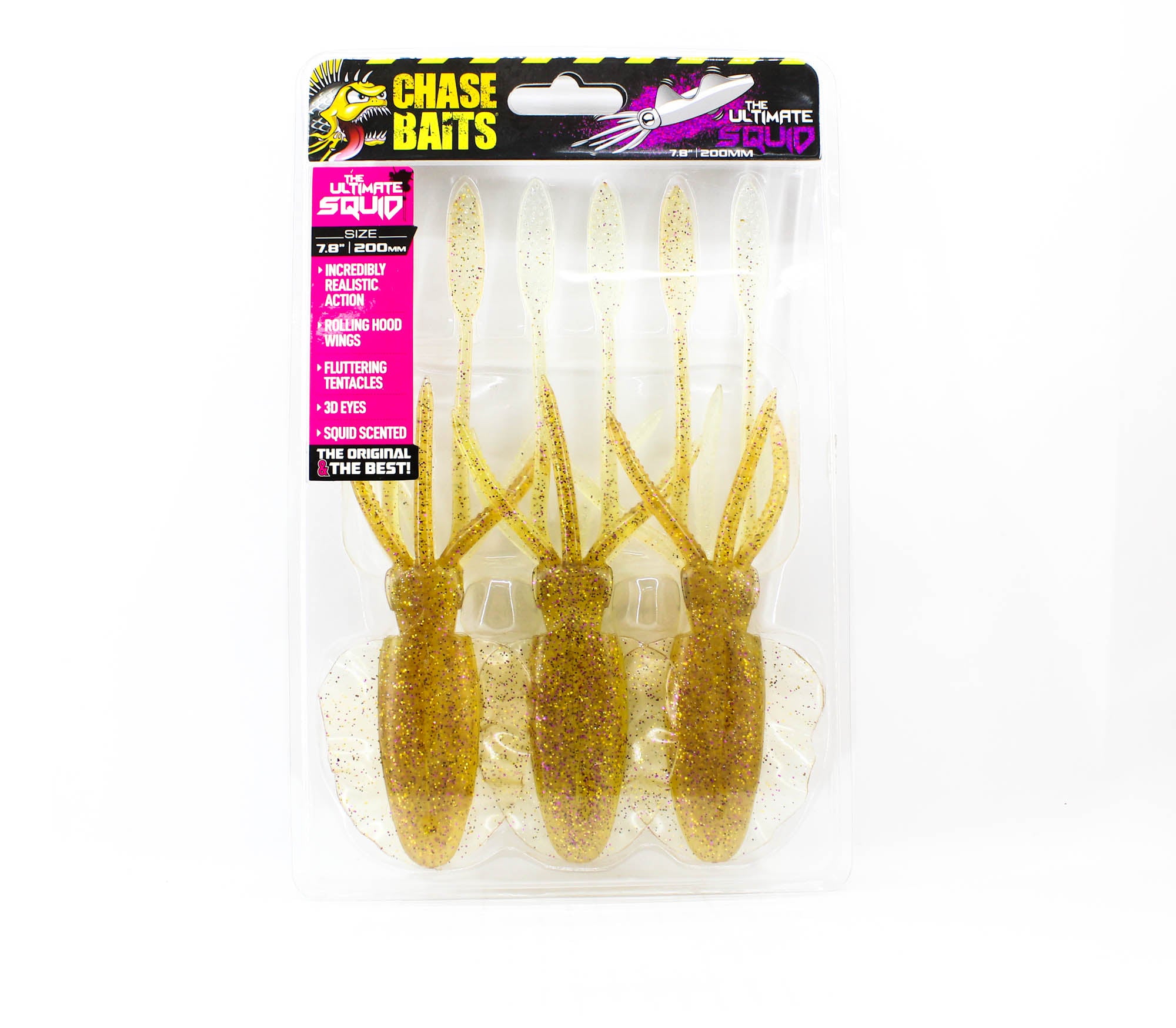 Chasebaits Ultimate Squid 200 mm Sinking Lure 3/pack 105 (5324)