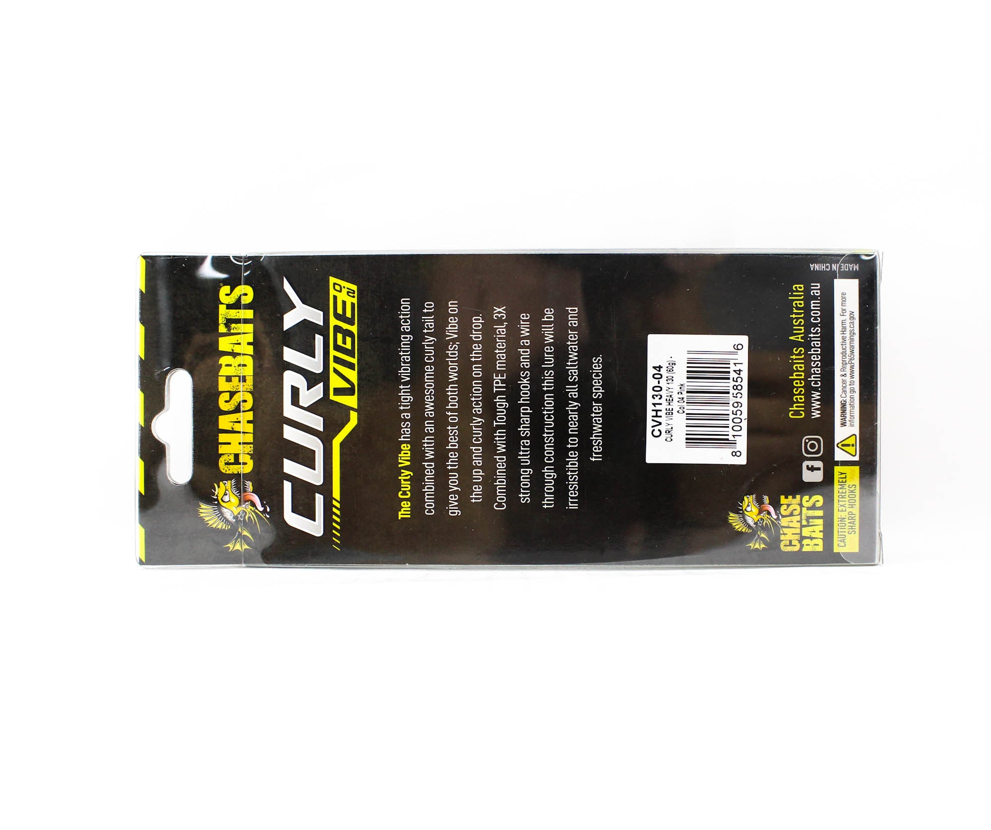 Chasebaits Curly Vibe Heavy 130 mm 60 grams Sinking Lure 04 (5416)