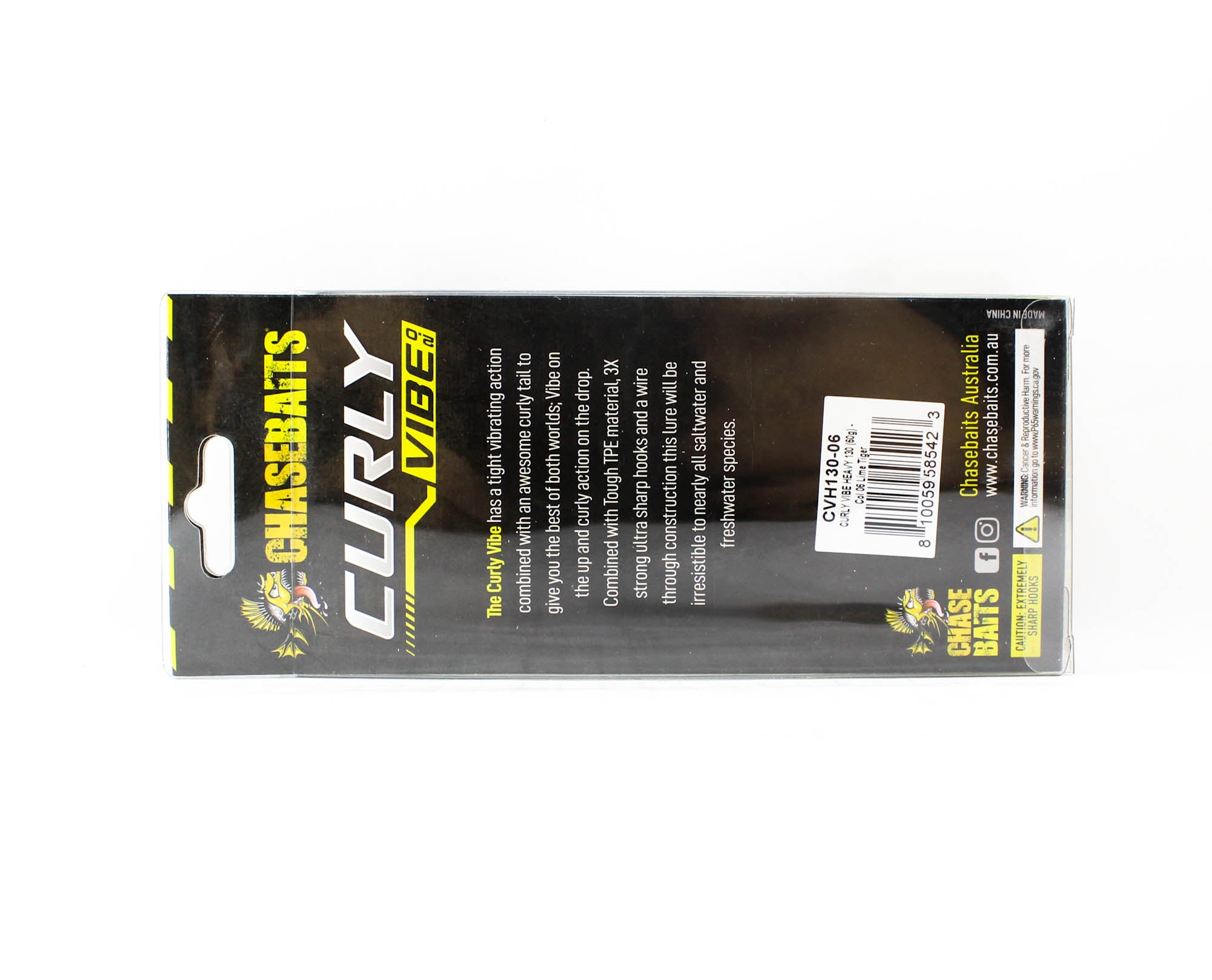 Chasebaits Curly Vibe Heavy 130 mm 60 grams Sinking Lure 06 (5423)
