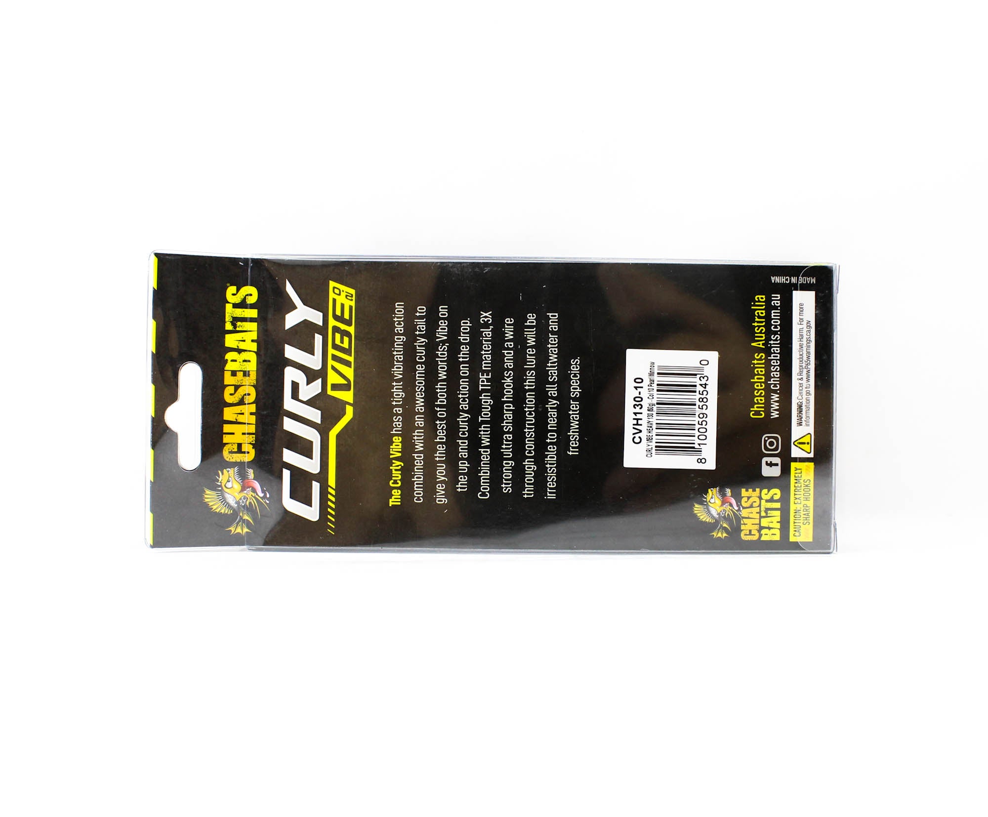 Chasebaits Curly Vibe Heavy 130 mm 60 grams Sinking Lure 10 (5430)