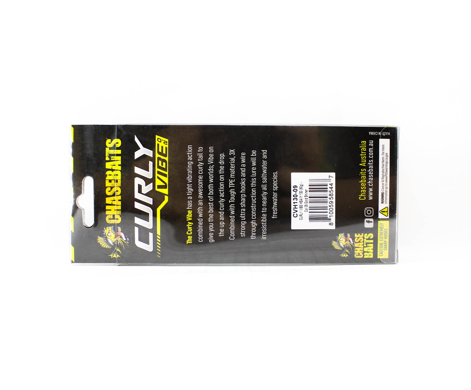 Chasebaits Curly Vibe Heavy 130 mm 60 grams Sinking Lure 09 (5447)