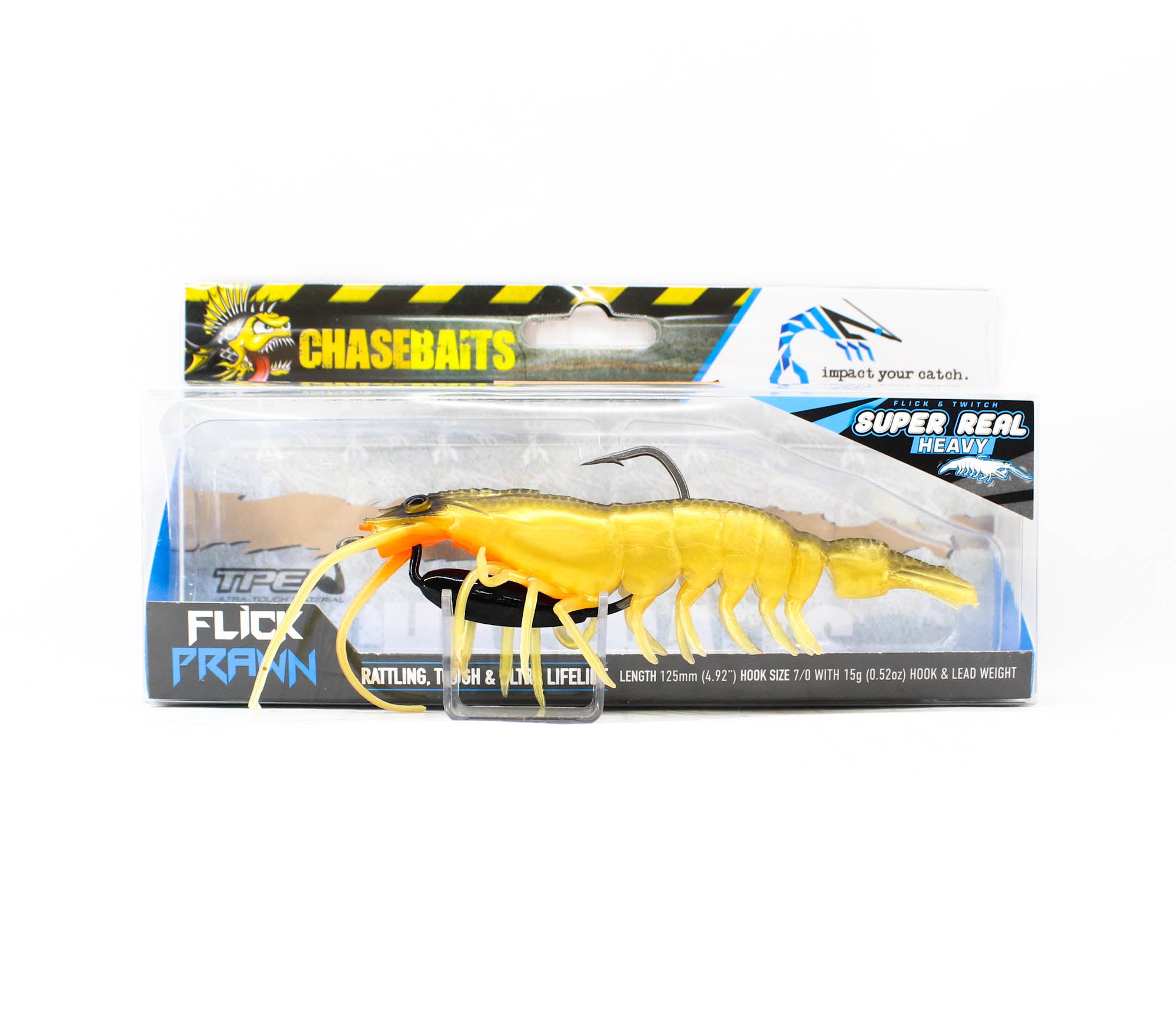 Chasebaits Flick Prawn Heavy 125 mm 15 grams Sinking Lure 10 (5911)