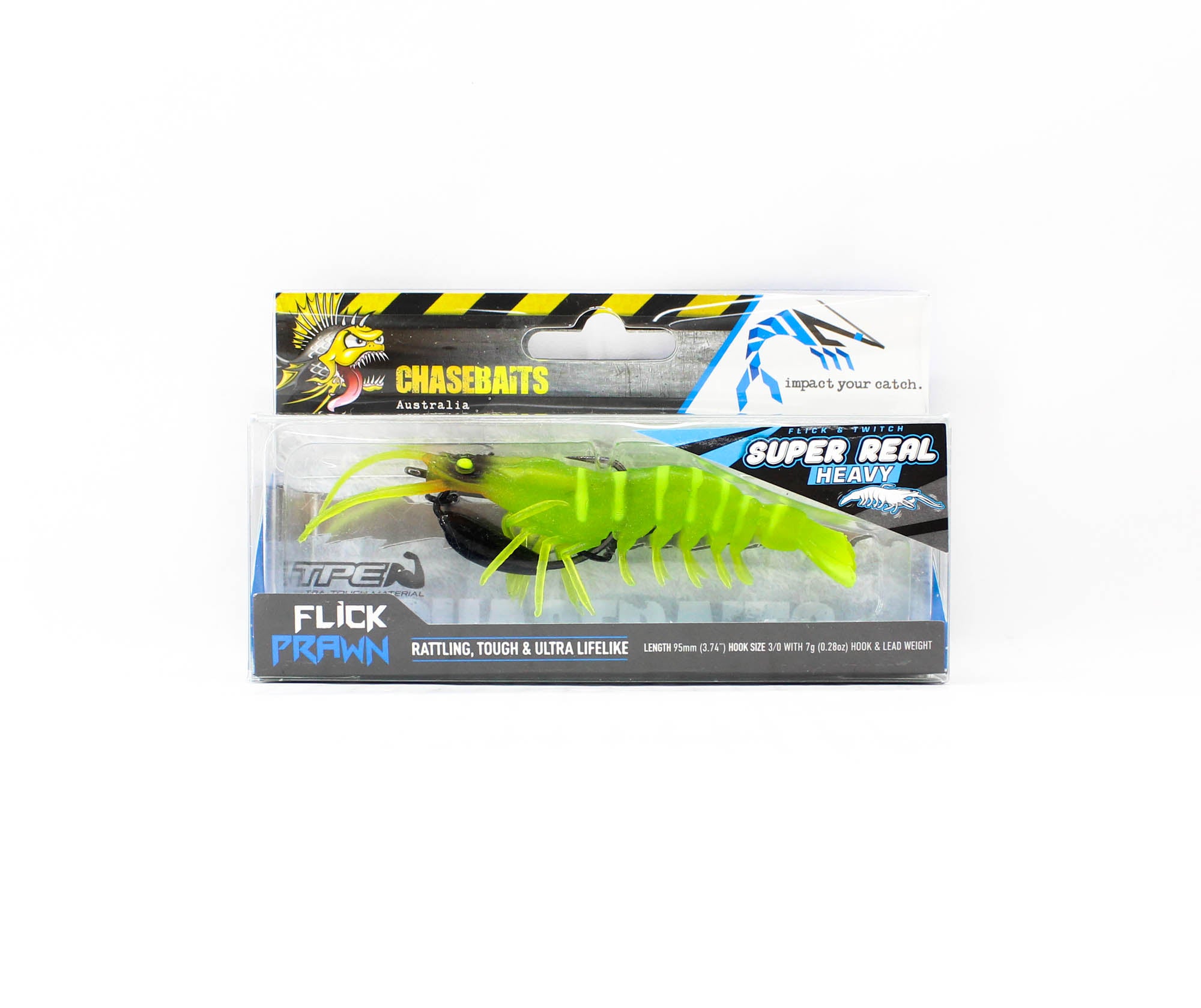 Chasebaits Flick Prawn Heavy 95 mm 7 grams Sinking Lure 08 (5928)