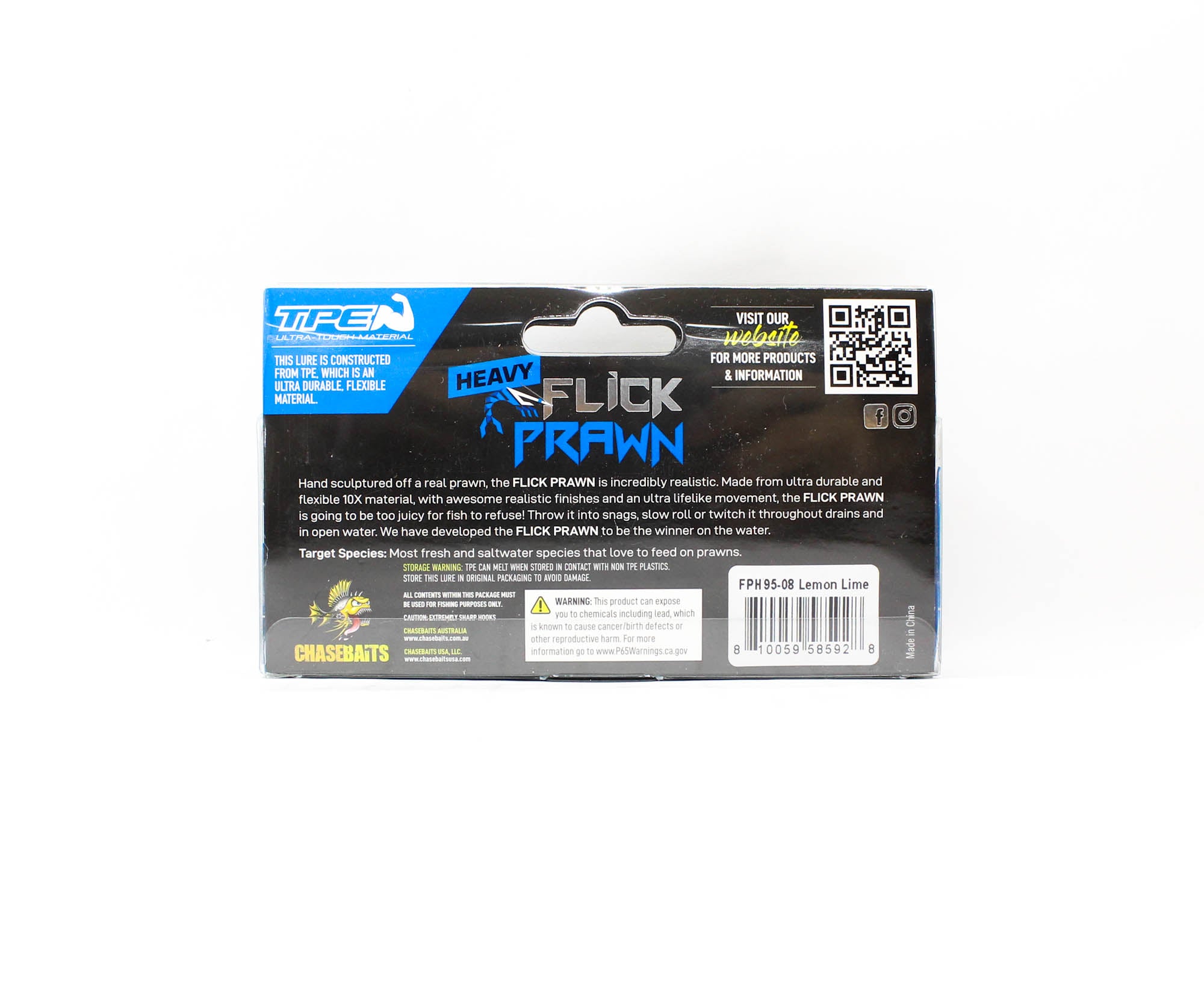 Chasebaits Flick Prawn Heavy 95 mm 7 grams Sinking Lure 08 (5928)