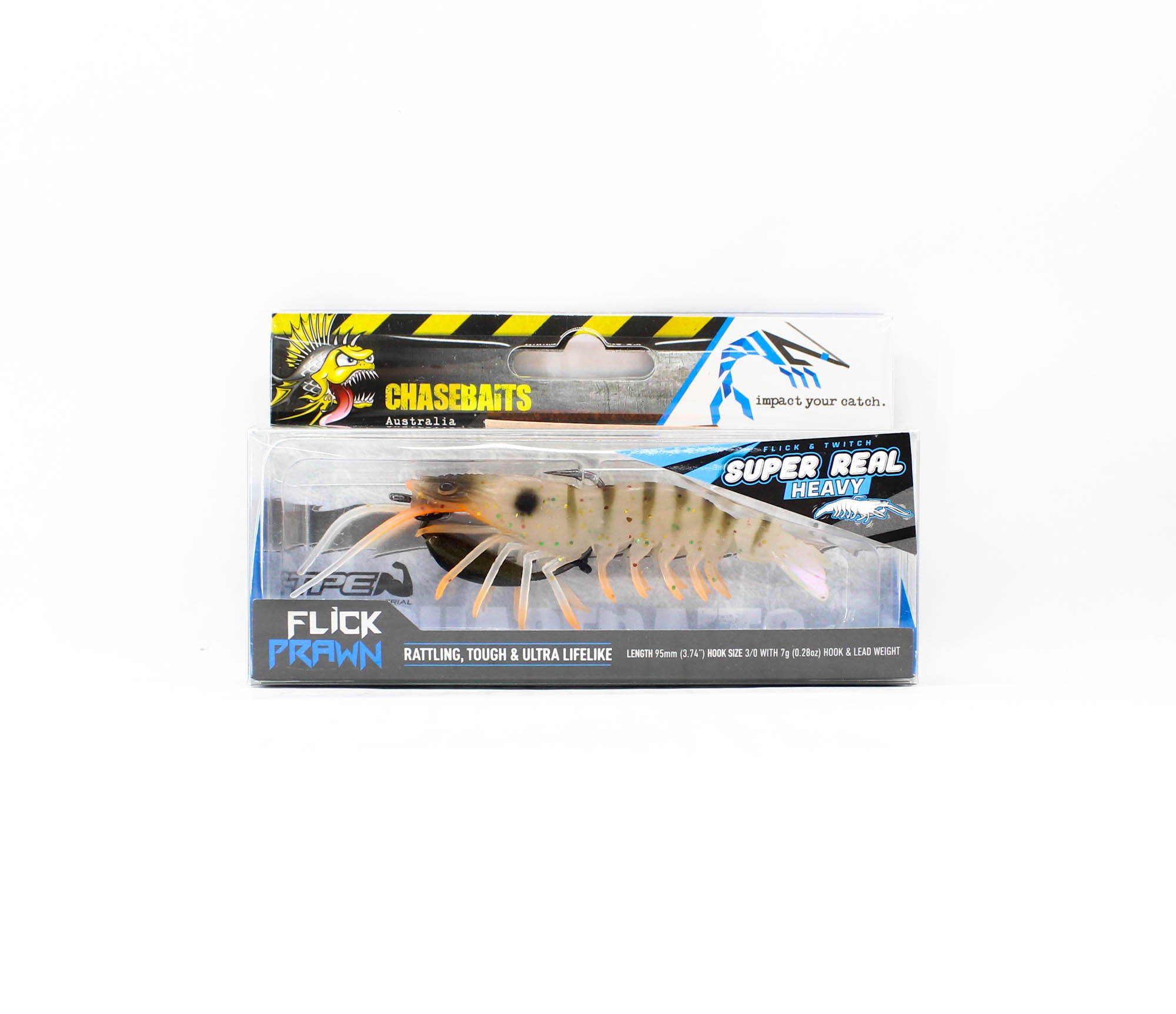 Chasebaits Flick Prawn Heavy 95 mm 7 grams Sinking Lure 09 (5935)