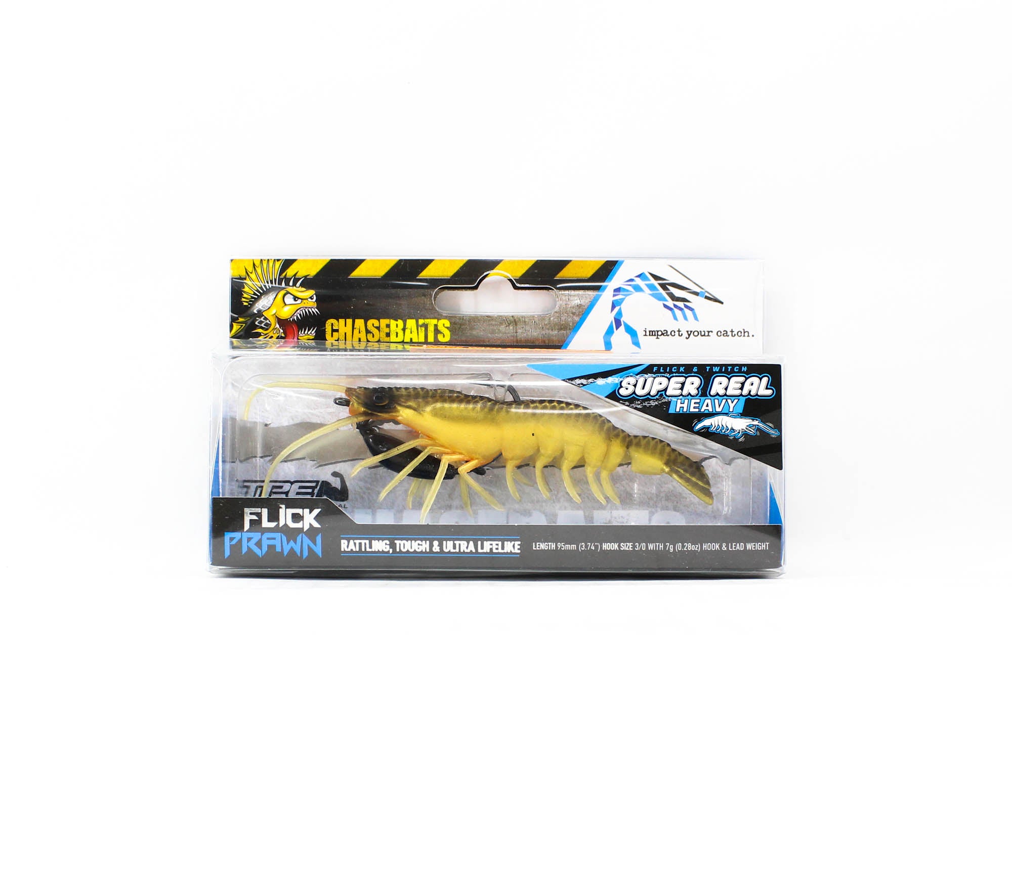 Chasebaits Flick Prawn Heavy 95 mm 7 grams Sinking Lure 10 (5942)