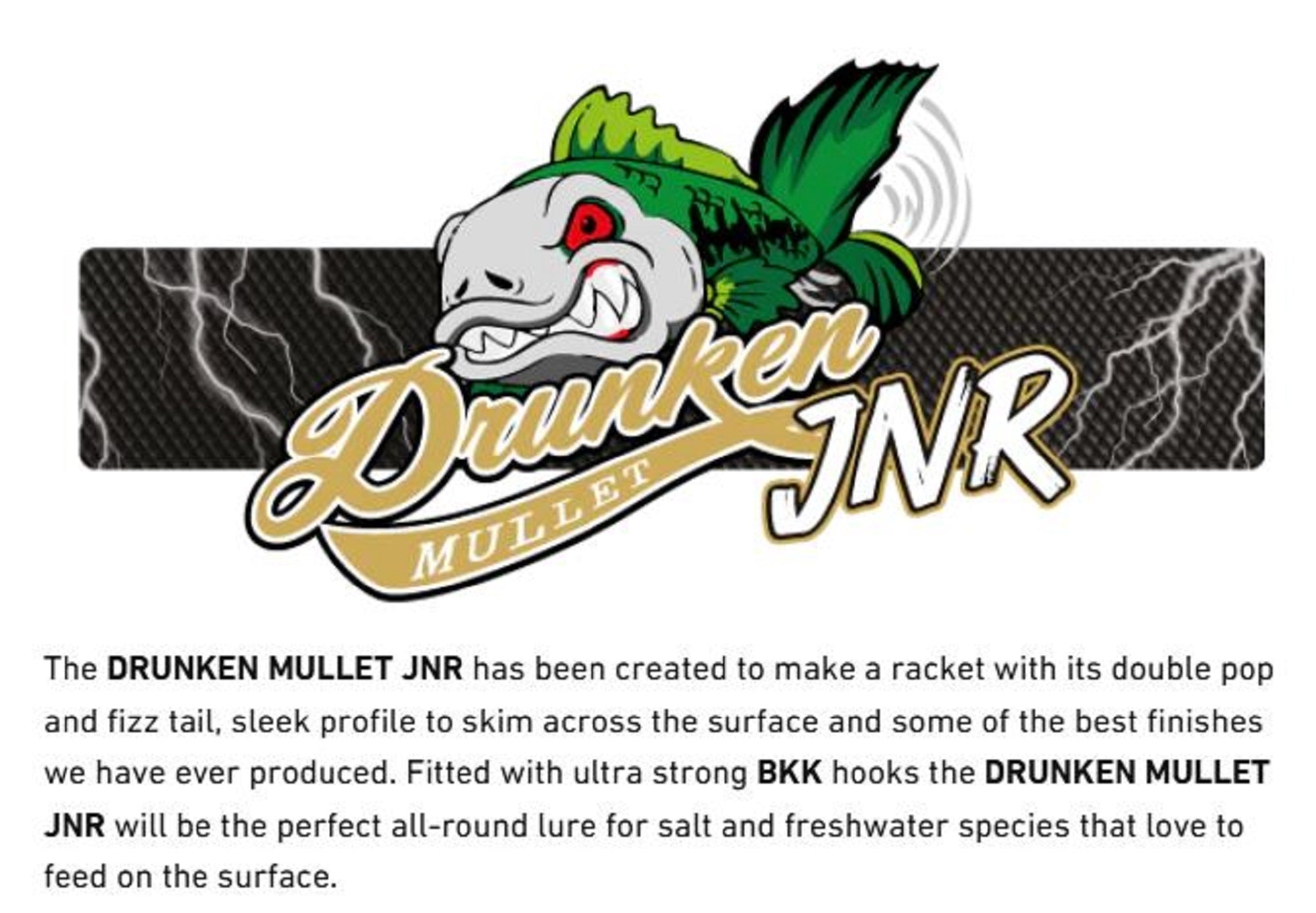 Chasebaits Drunken Mullet Jr 70 mm 11 grams Floating Lure 11 (6000)