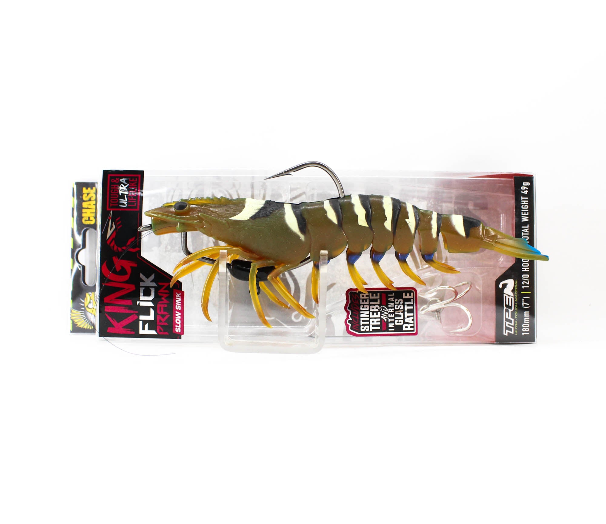 Chasebaits Flick Prawn King 180 mm 49 grams Sinking Lure 04 (6086)