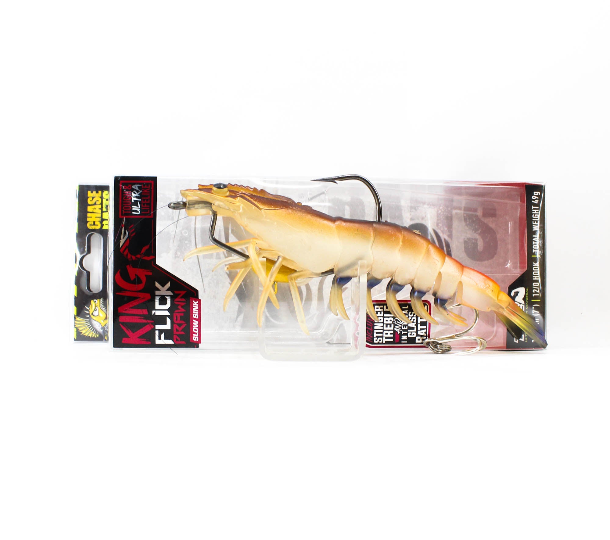 Chasebaits Flick Prawn King 180 mm 49 grams Sinking Lure 05 (6093)