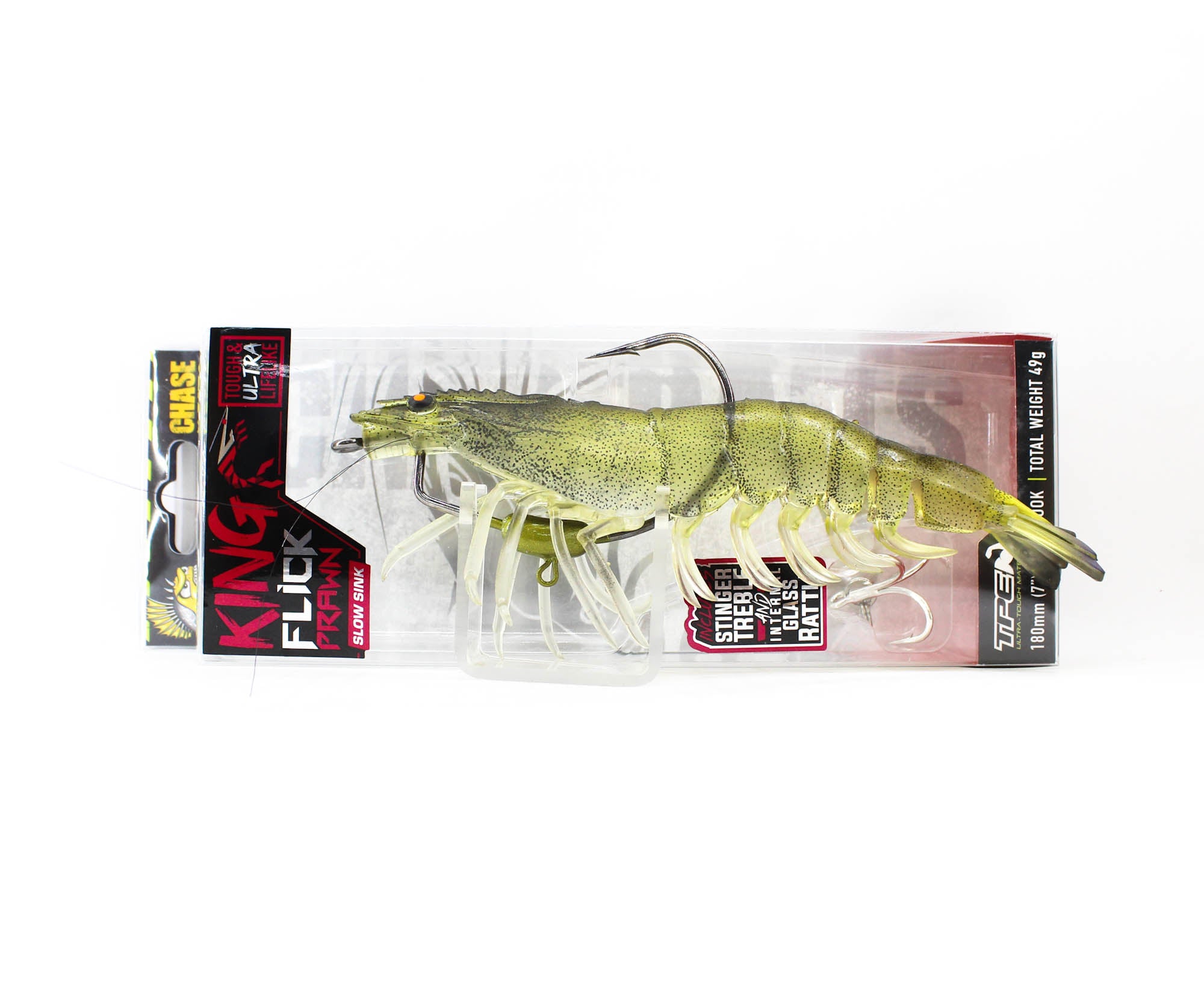 Chasebaits Flick Prawn King 180 mm 49 grams Sinking Lure 07 (6116)