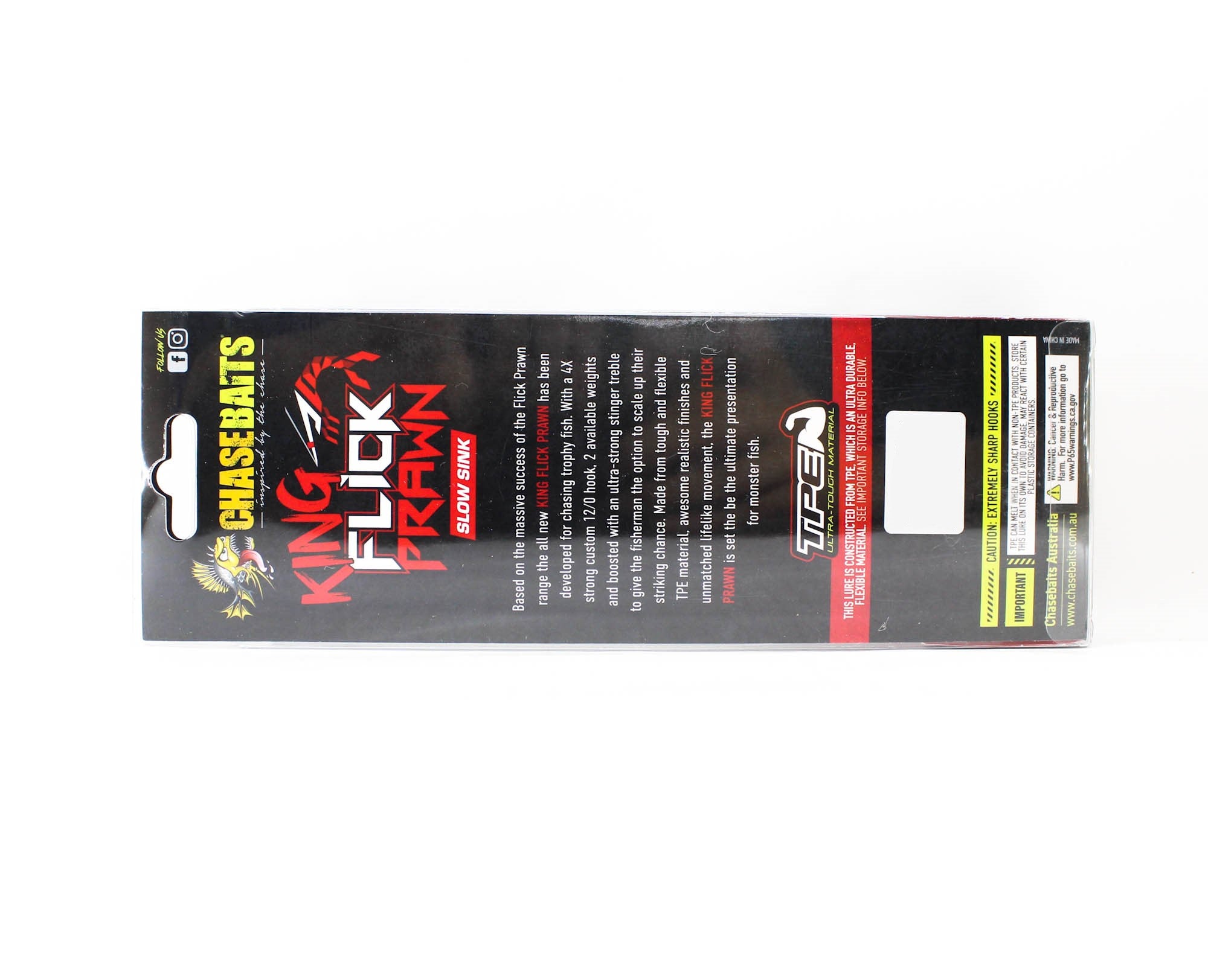 Chasebaits Flick Prawn King 180 mm 49 grams Sinking Lure 07 (6116)