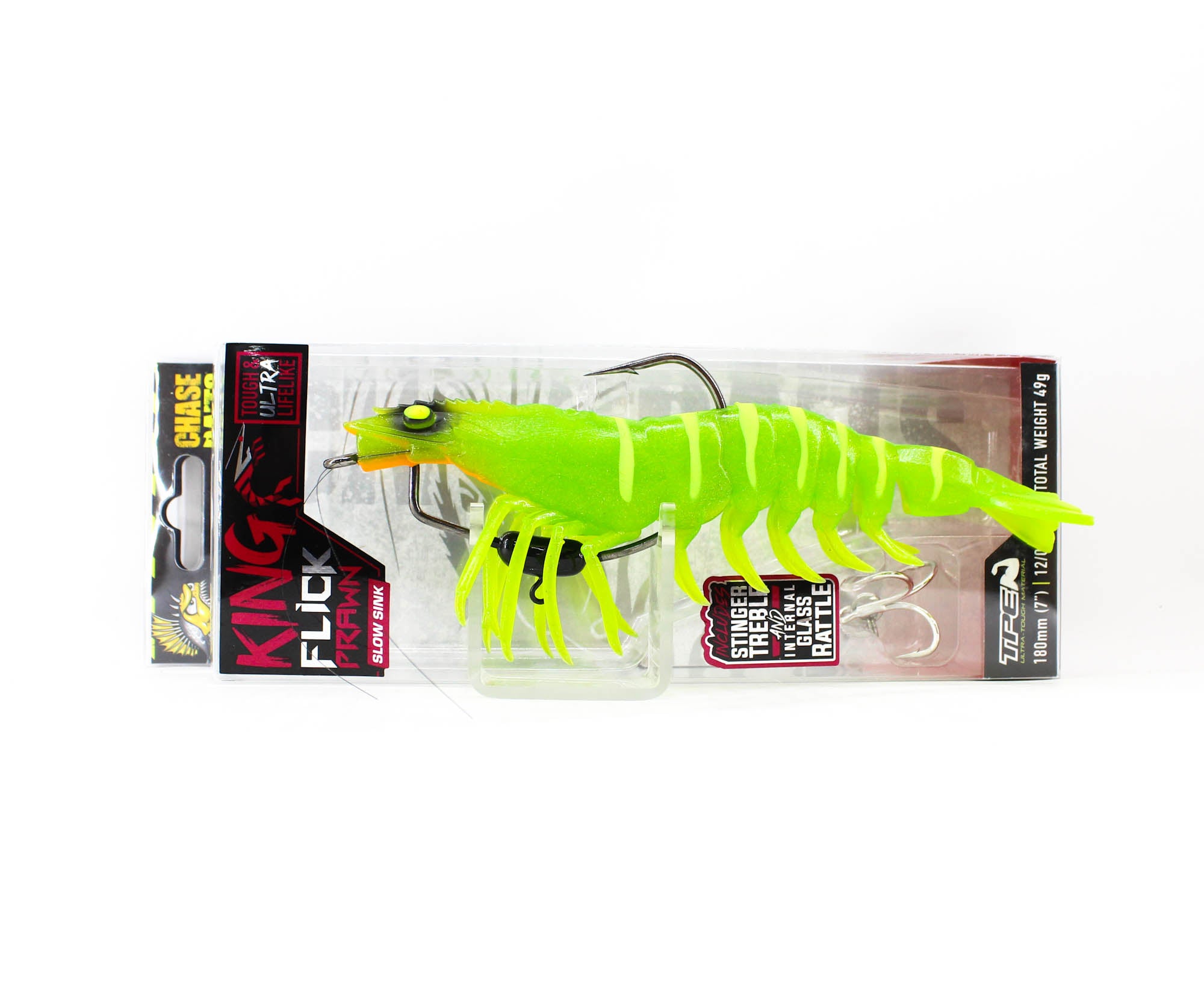 Chasebaits Flick Prawn King 180 mm 49 grams Sinking Lure 08 (6123)