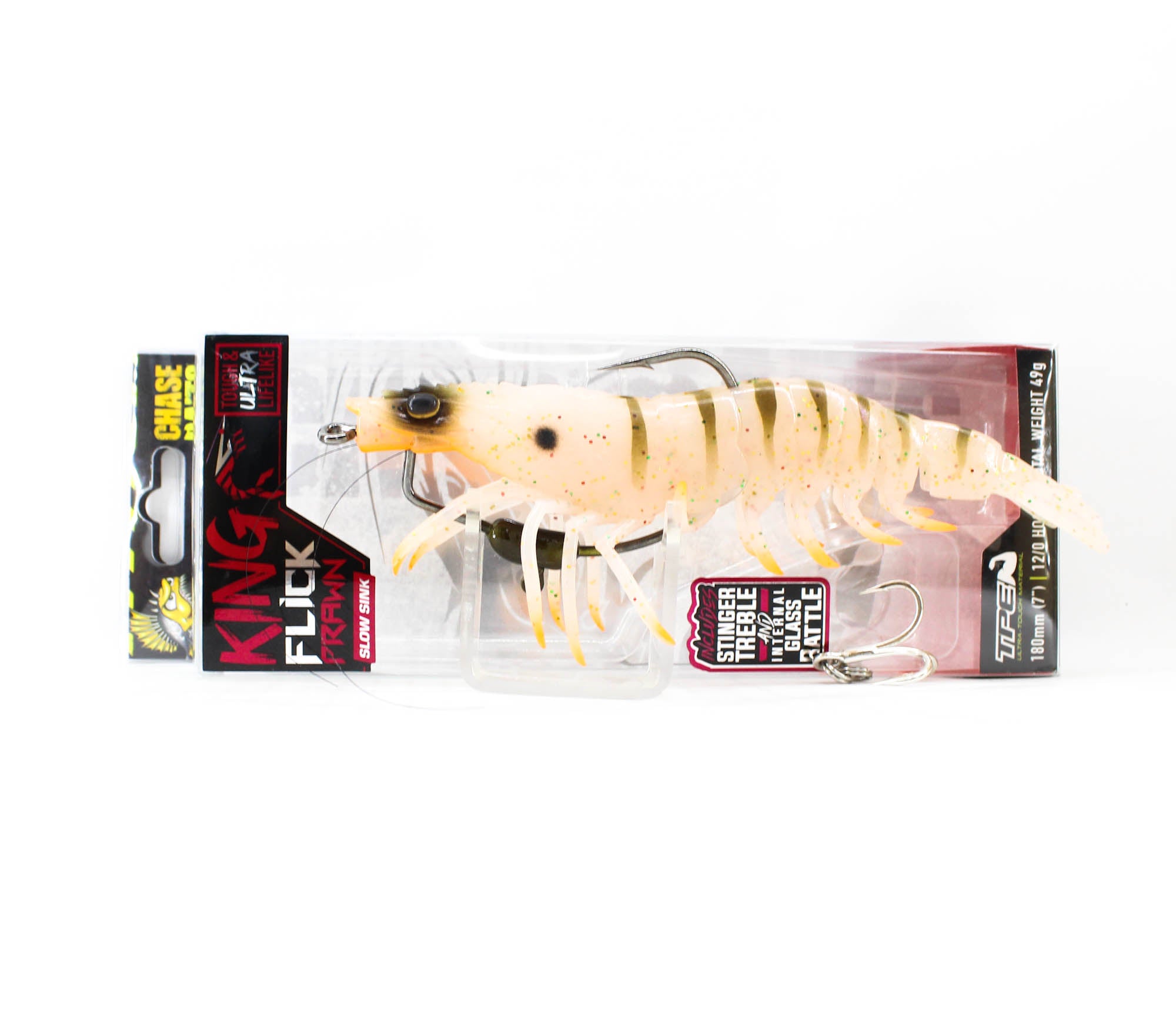 Chasebaits Flick Prawn King 180 mm 49 grams Sinking Lure 09 (6130)