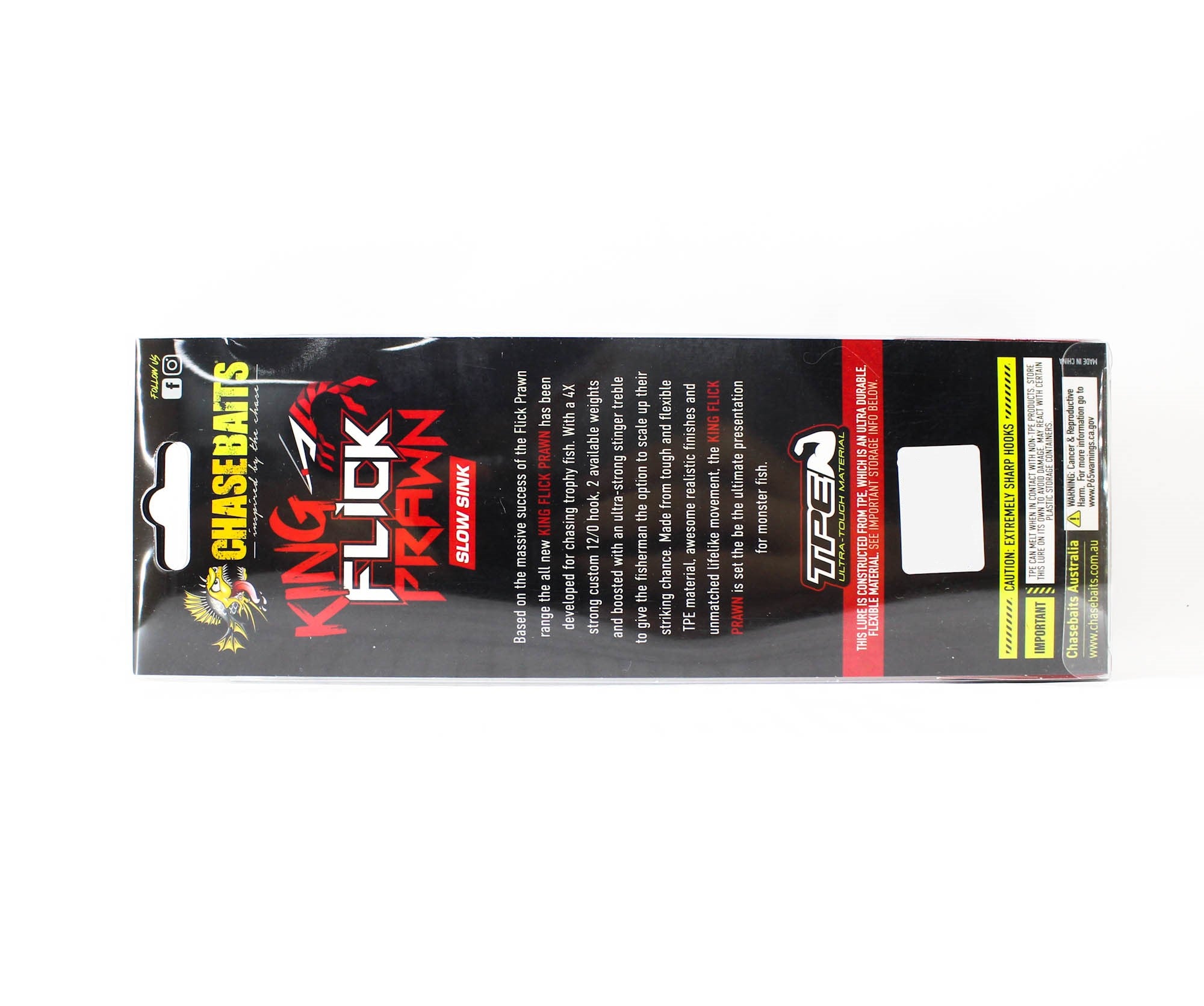 Chasebaits Flick Prawn King 180 mm 49 grams Sinking Lure 09 (6130)