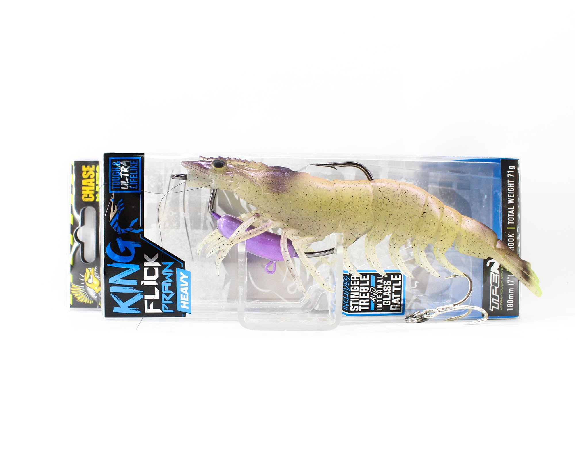 Chasebaits Flick Prawn King Heavy 180 mm 71 grams Sinking Lure 01 (6161)